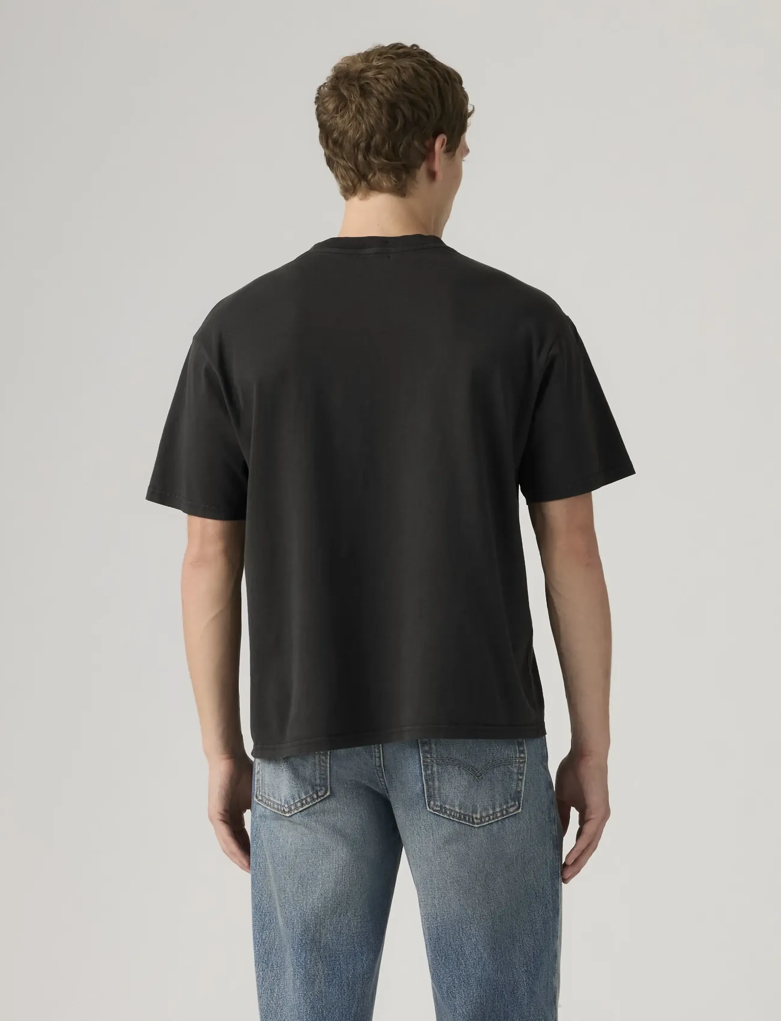 Levi's® - BOXY SS TEE GARMENT DYE JET BL - laveste priser - blacks - 3