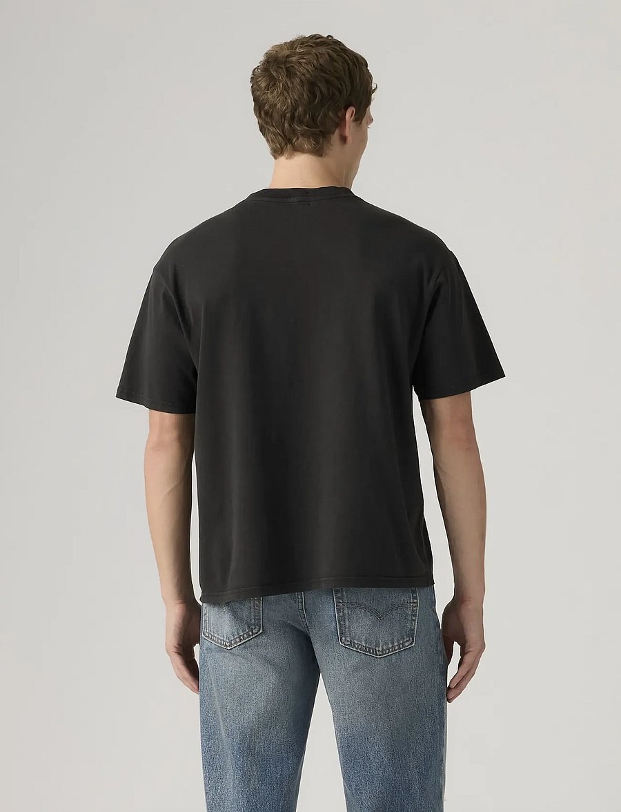 Levi's® - BOXY SS TEE GARMENT DYE JET BL - short-sleeved t-shirts - blacks - 3