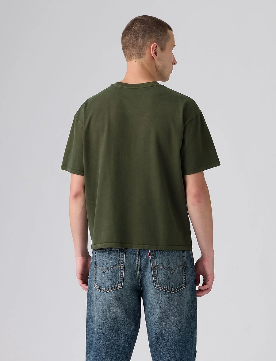 Levi's® - BOXY SS TEE SHEEN WASH ROSIN - greens - 4