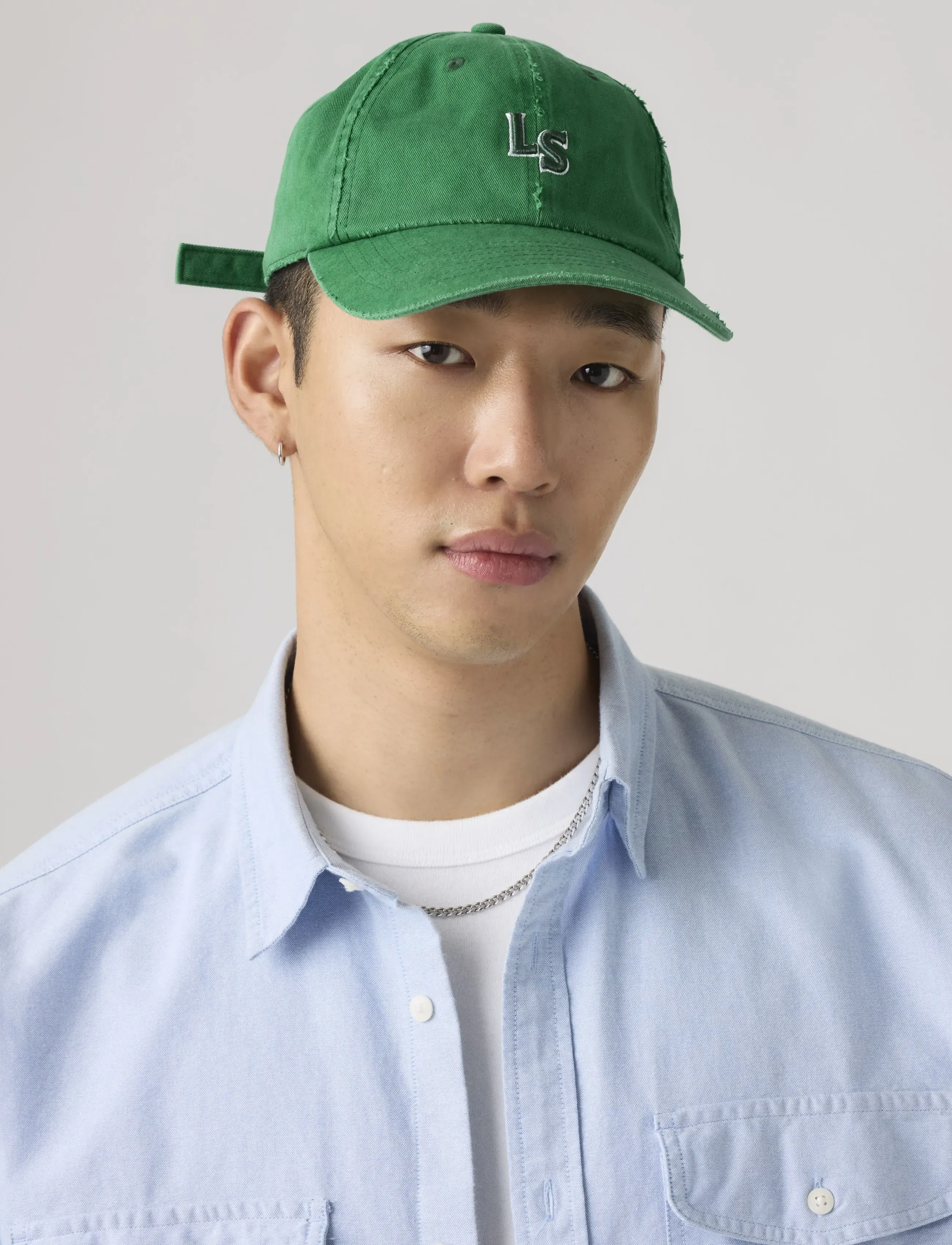 Levi's Ls Monogram Cap Sunshine Tint, One Size, Green, Hovedbeklædning > Kasketter, Herre