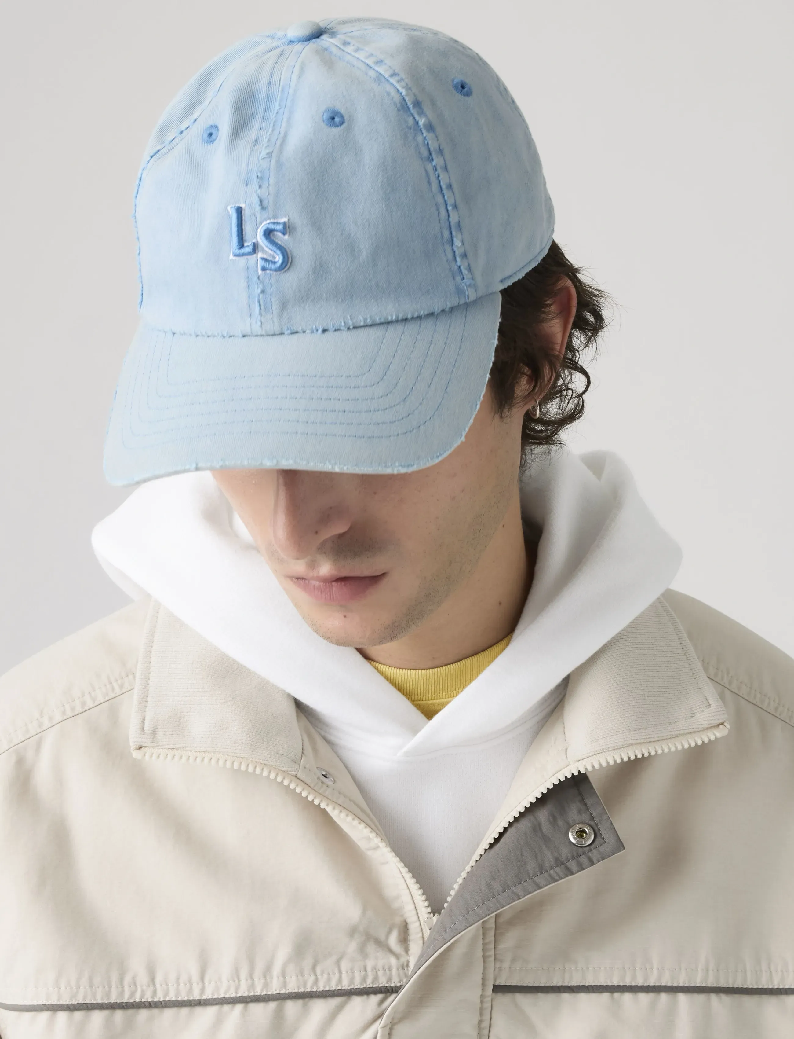 Levi's Ls Monogram Cap Miss Sunshine, Baseballkasket, Blå, Str: ONE SIZE