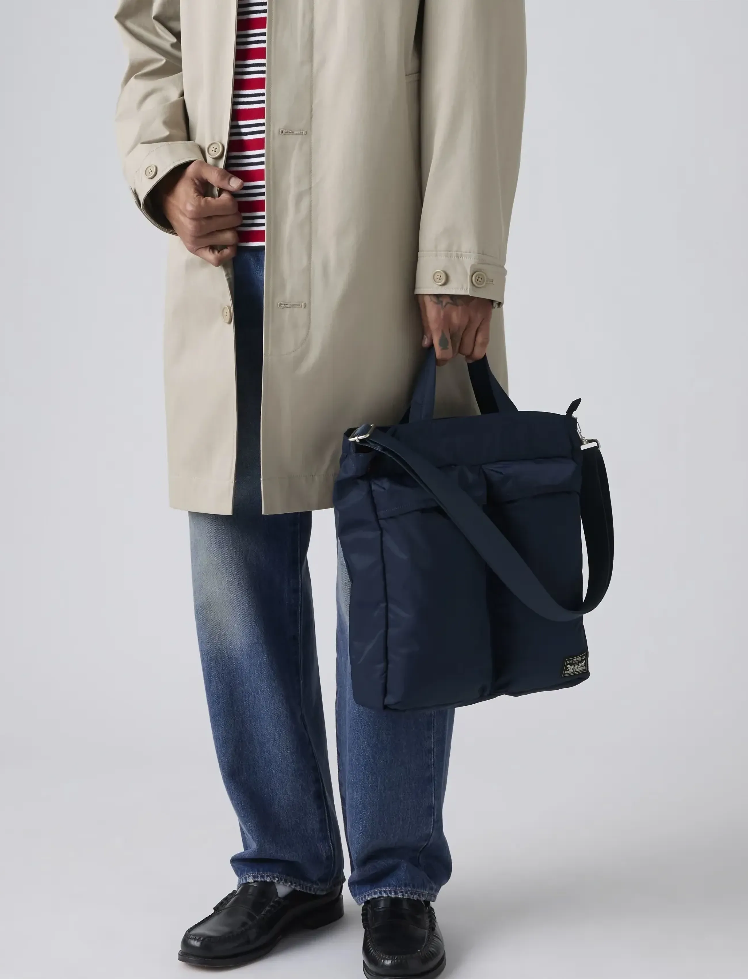 Levi's Mission Bay Tote Navy Blazer, Mænd, Tote Bag, Navy, Str: ONE SIZE