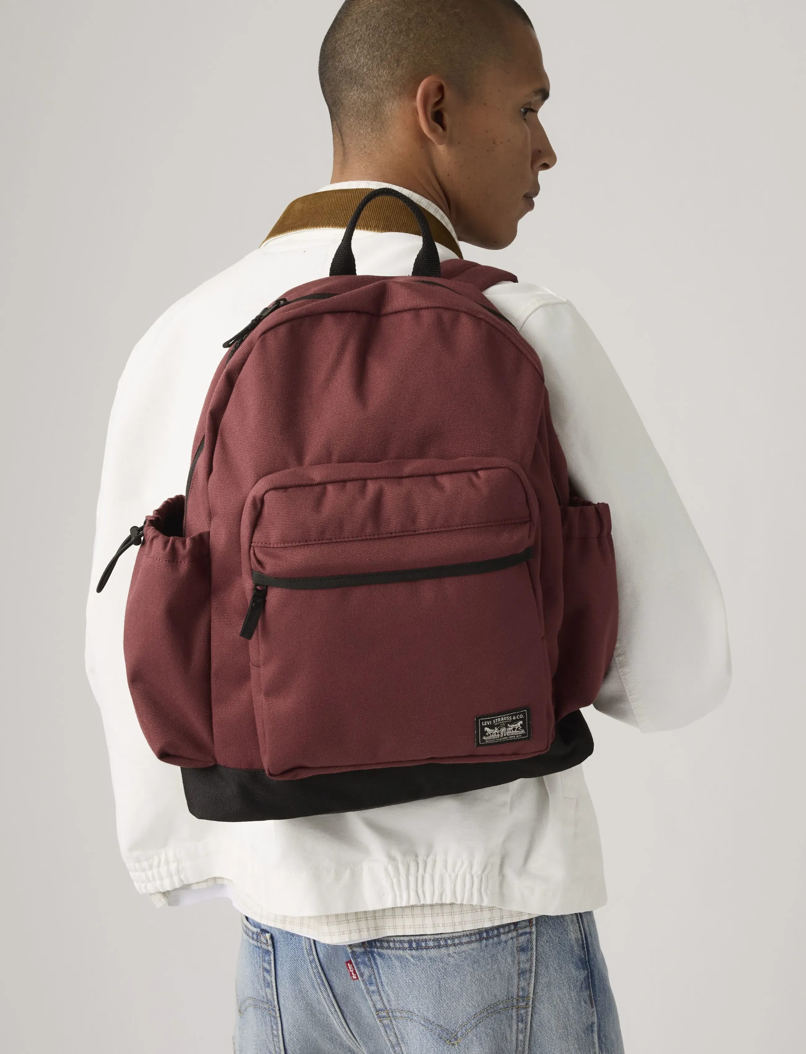 Levi's Mission Bay Pack Oxblood Red, One Size, Burgundy, Backpacks > Casual Backpacks, Herre
