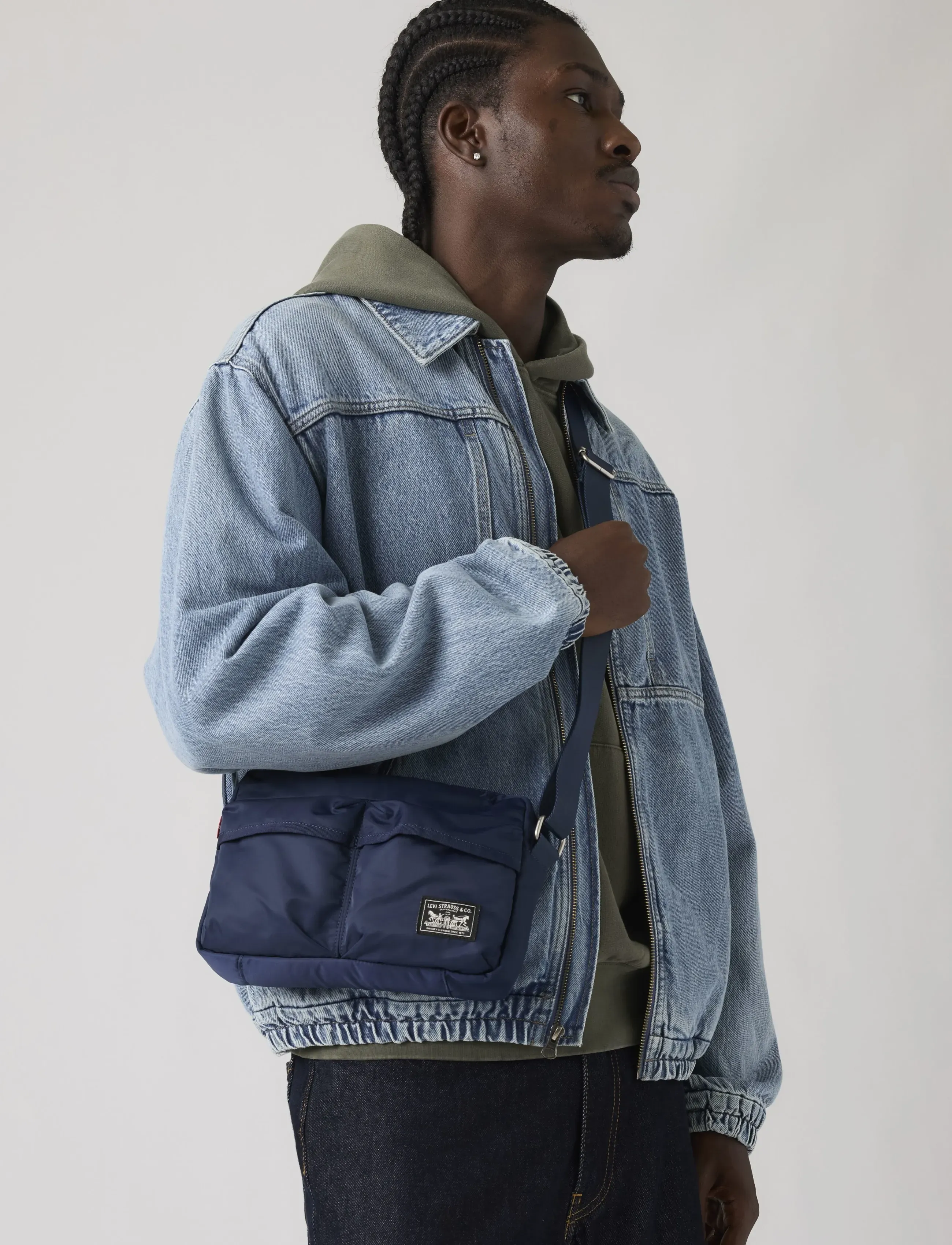 Levi's Mission Bay Crossbody Navy Bla, One Size, Navy, Tasker > Crossbody-Tasker, Herre