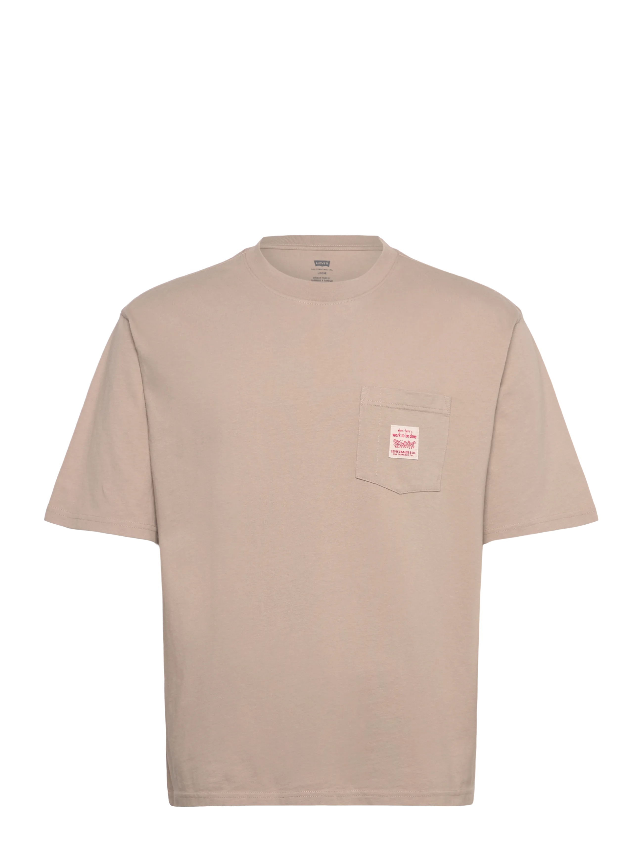 Levi's® LSE_SS WORKWEAR TEE VINTAGE KH - T-shirts - TANS / beige