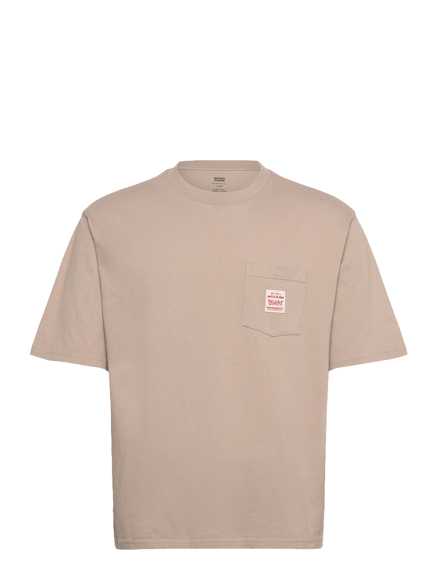 Levi's® - LSE_SS WORKWEAR TEE VINTAGE KH - lühikeste varrukatega t-särgid - tans - 1