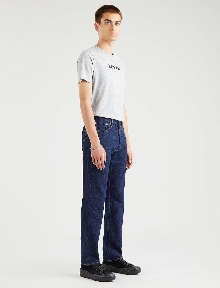 Levi's® - 501 LEVISORIGINAL ONEWASH - tavalised teksad - dark indigo - flat finish - 4