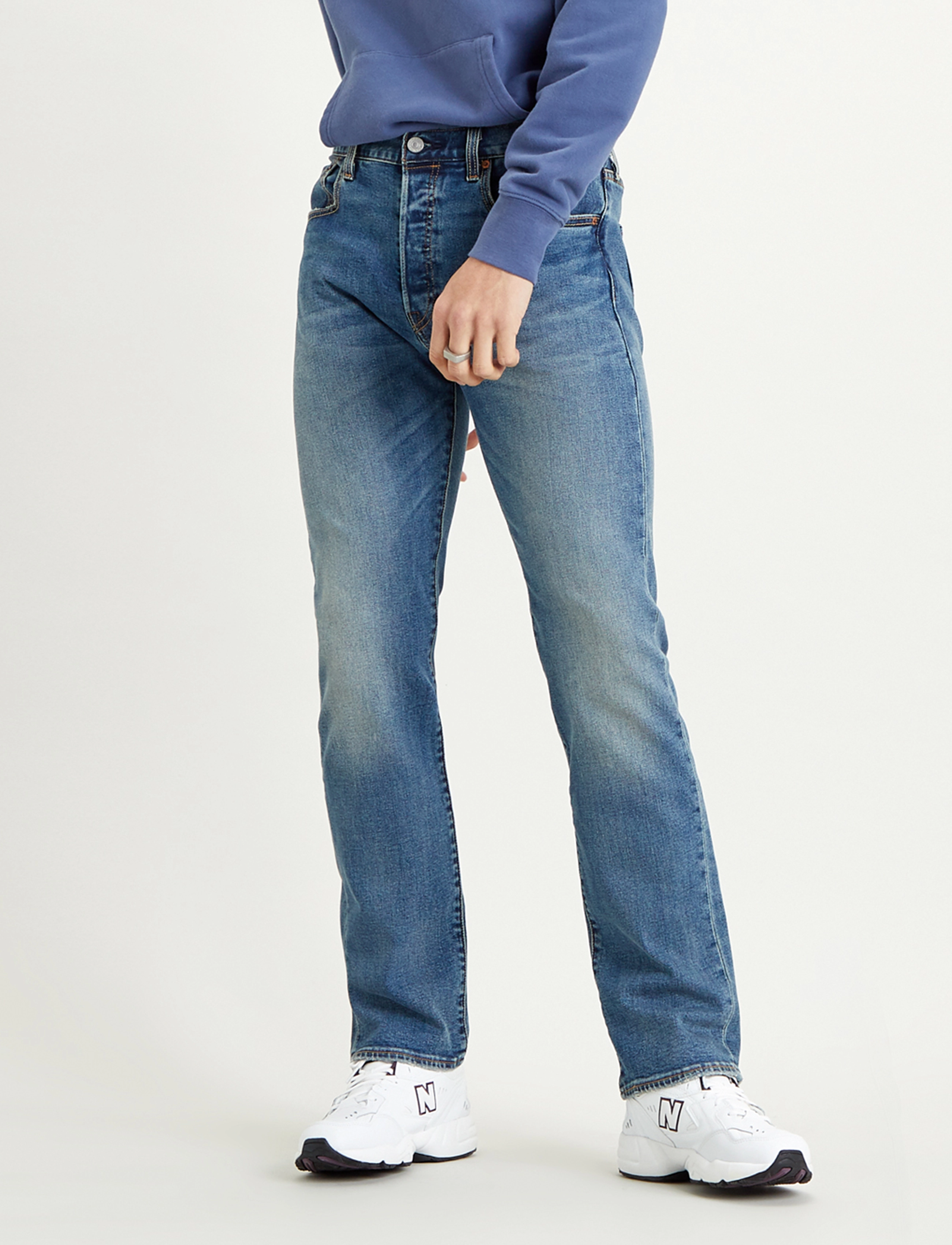 Levi's® - 501 LEVISORIGINAL CANDY PAINT - med indigo - worn in - 2