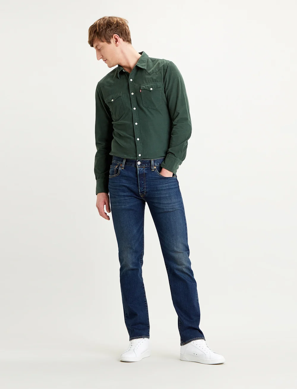 Levi's® - 501 LEVISORIGINAL BLOCK CRUSHE - tavalised teksad - dark indigo - worn in - 5