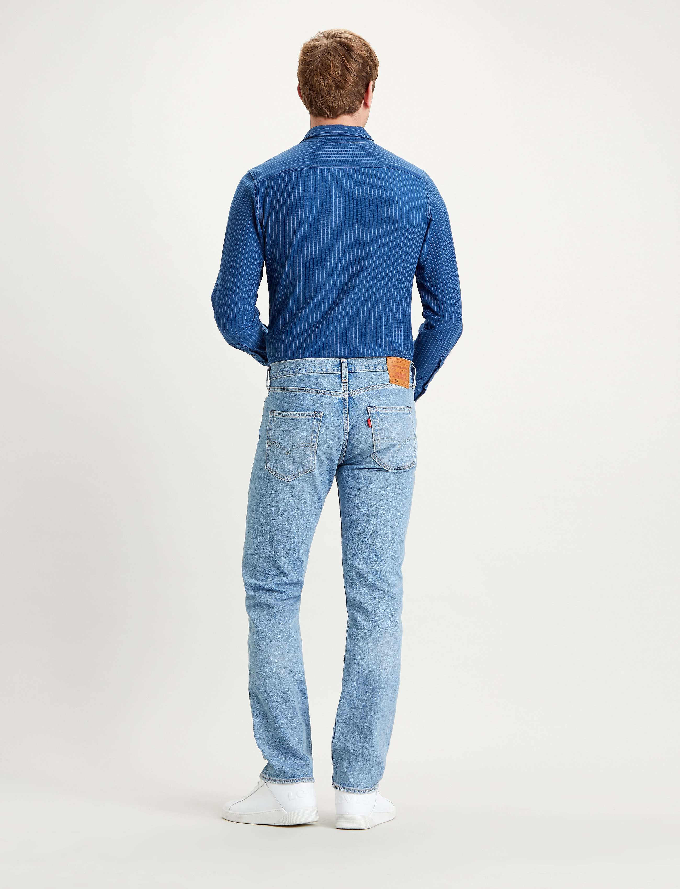 Levi's® - 501 LEVISORIGINAL BASIL SAND - med indigo - flat finish - 3