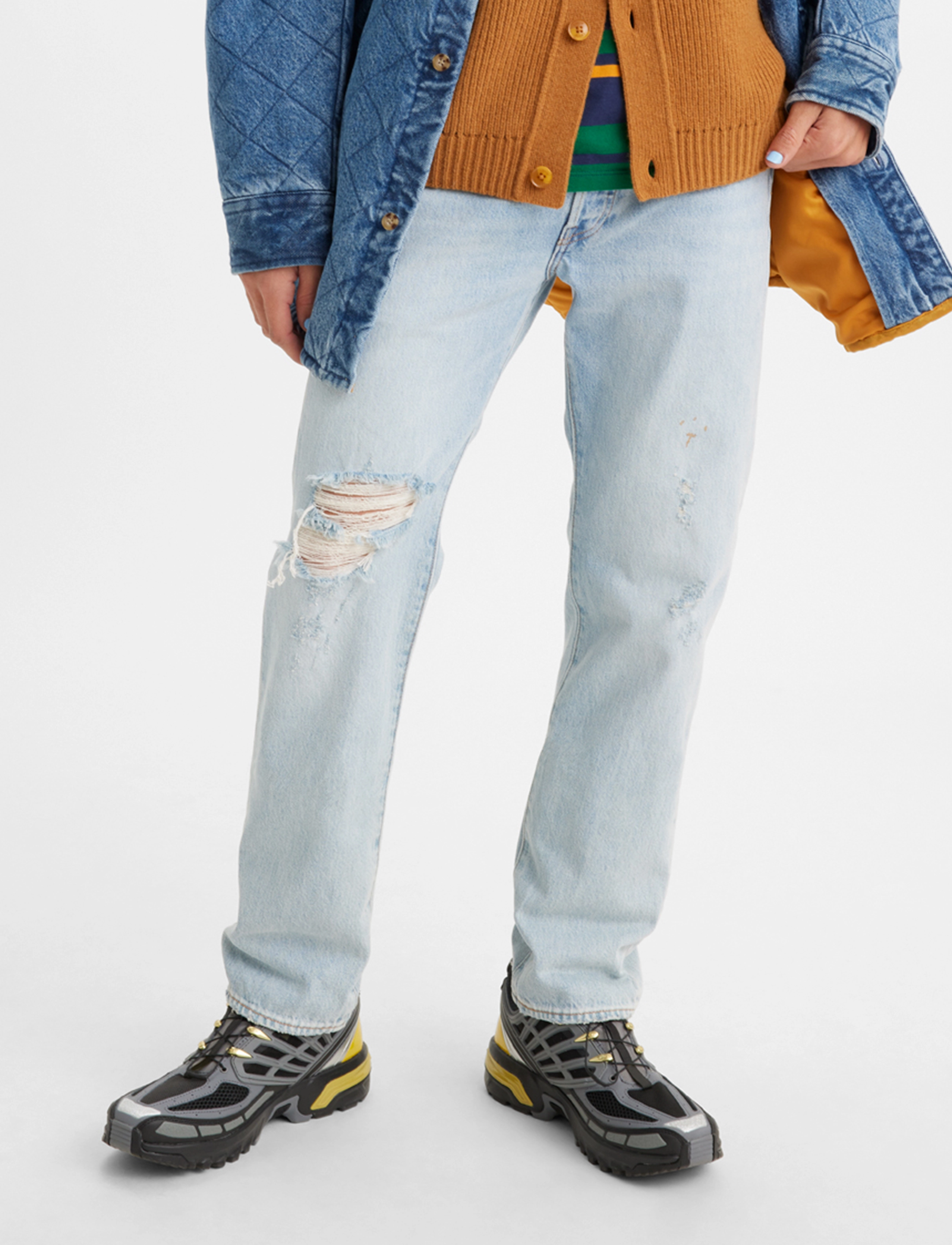 LEVI´S Men - 501 LEVISORIGINAL Z6921 LIGHT - light indigo - worn in - 2