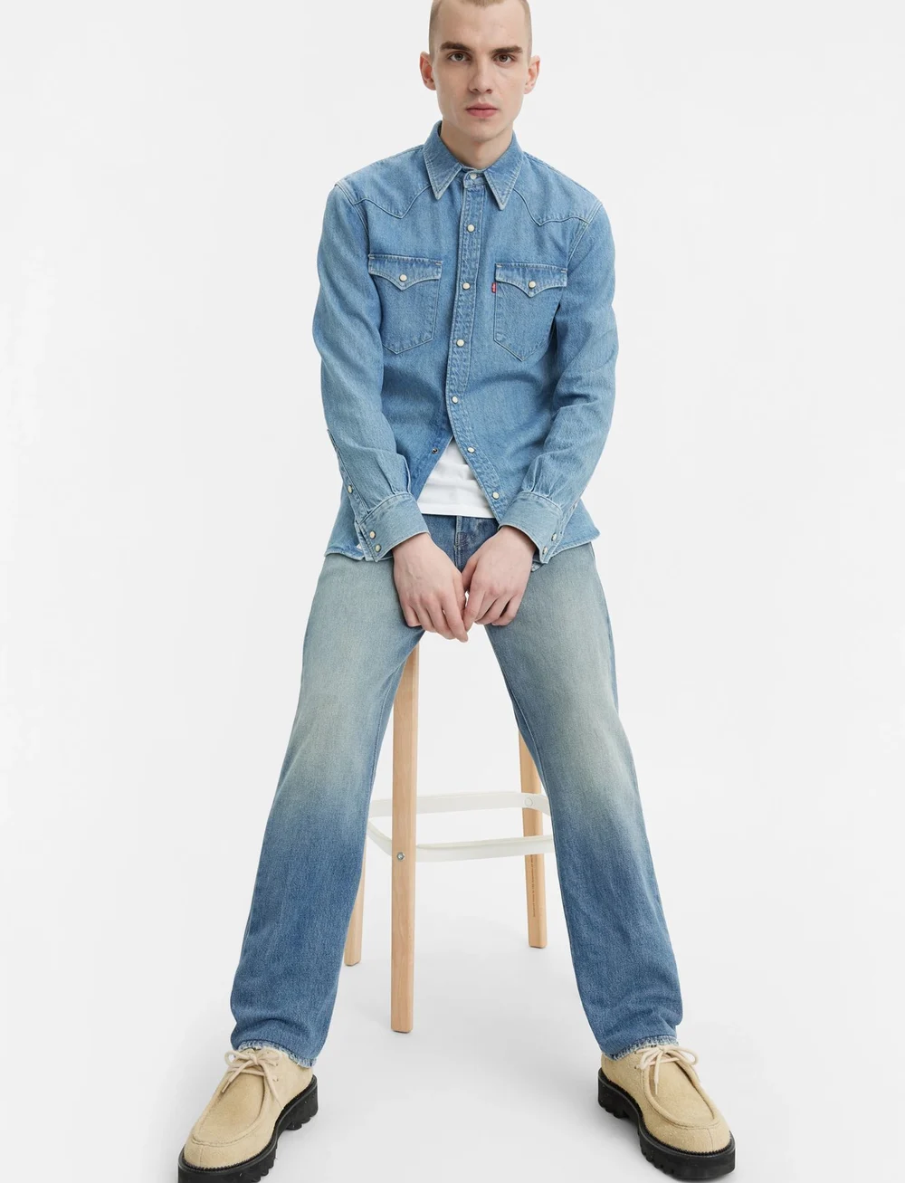 LEVI S Men 501 Levis Original Misty Lake Regular jeans Boozt