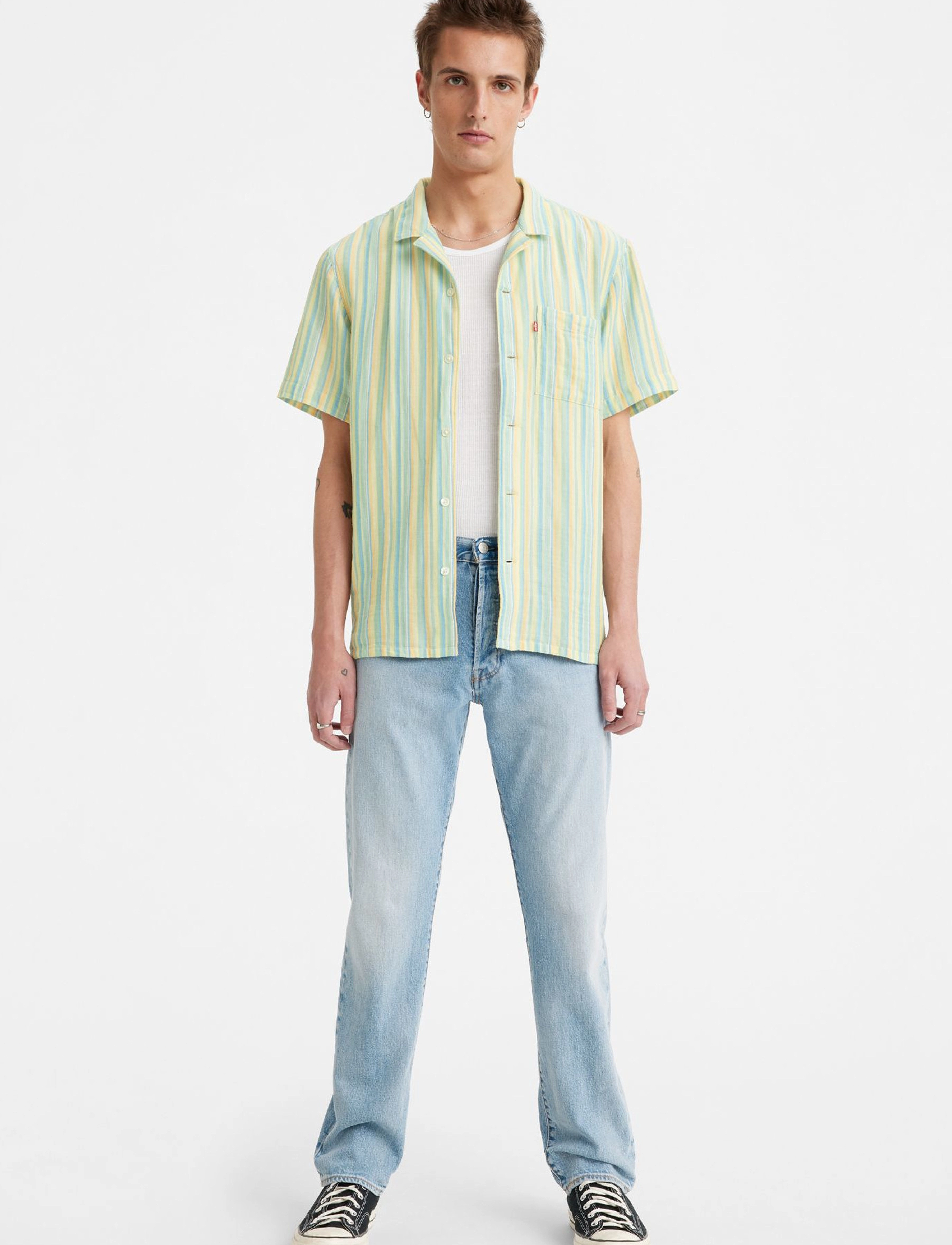 Levi's® - 501 LEVISORIGINAL STRETCH IT O - regular jeans - light indigo - worn in - 3