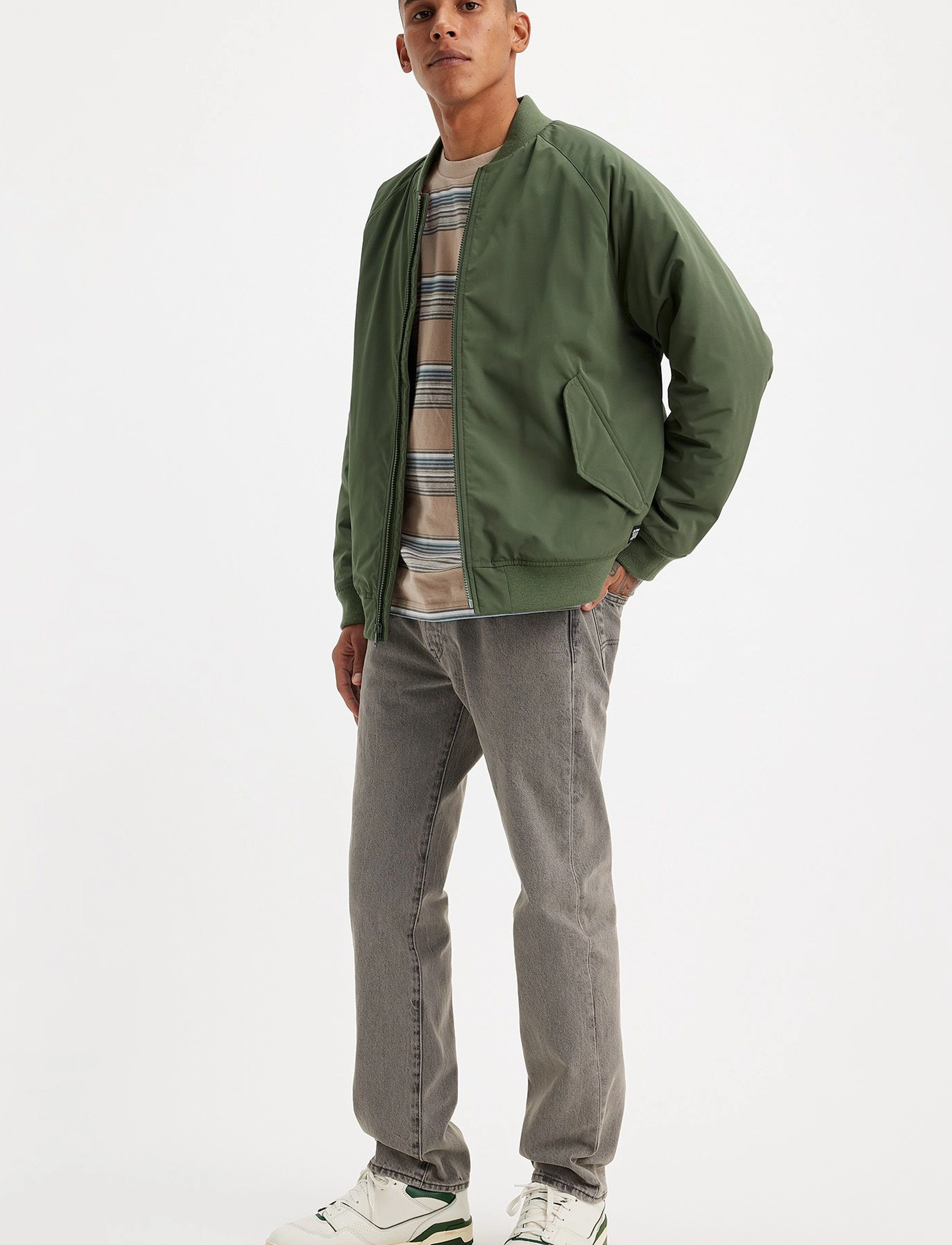 Levi's 501 Levisoriginal Walk Down Br, Mænd, Levi's 501 Jeans Med Lige Ben, Grå, Str: 30 x 34