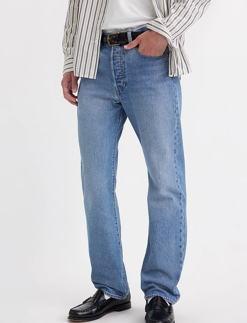 Levi's Heren 501 Original Fit Jeans, Ferry Building Blue T2, 34W / 34L Levi's Heren 501 Original Fit Jeans, Ferry Building Blue T2, 34W / 34L