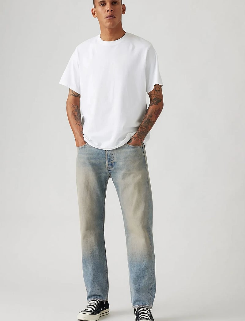 Levi's® - 501 LEVISORIGINAL DIRTY WORK - regular jeans - med indigo - worn in - 0