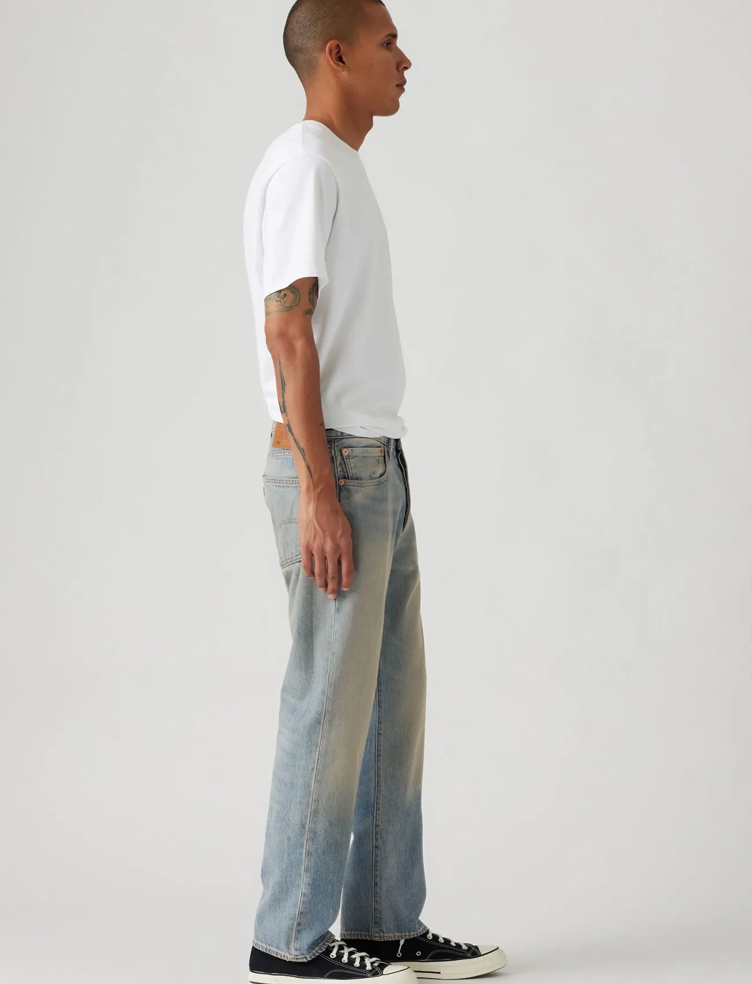 Levi's® - 501 LEVISORIGINAL DIRTY WORK - hosen & jeans - med indigo - worn in - 3
