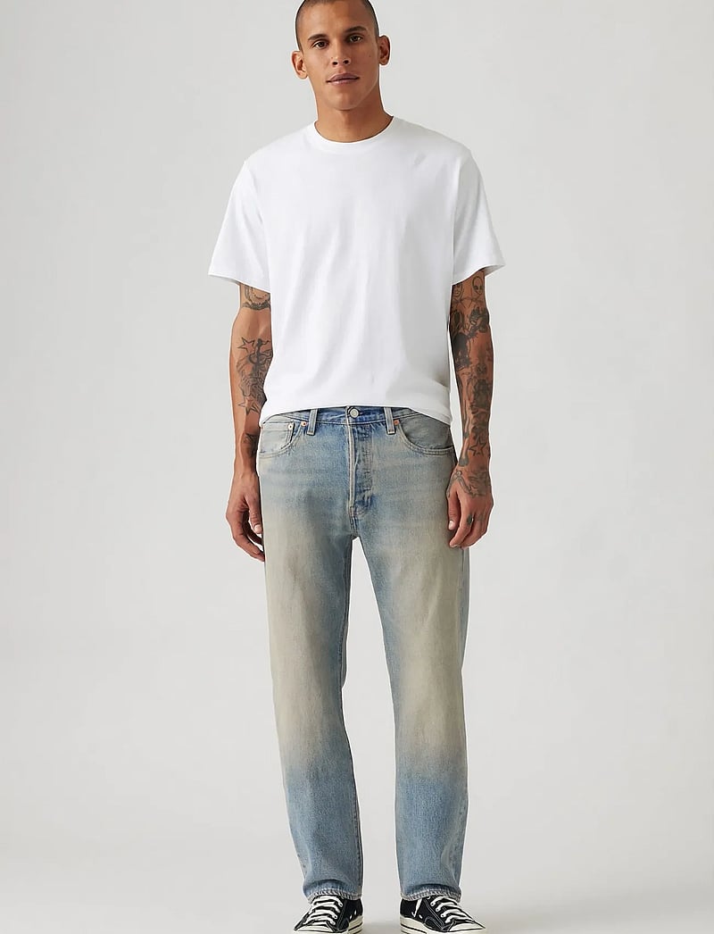 Levi's® - 501 LEVISORIGINAL DIRTY WORK - regular jeans - med indigo - worn in - 4