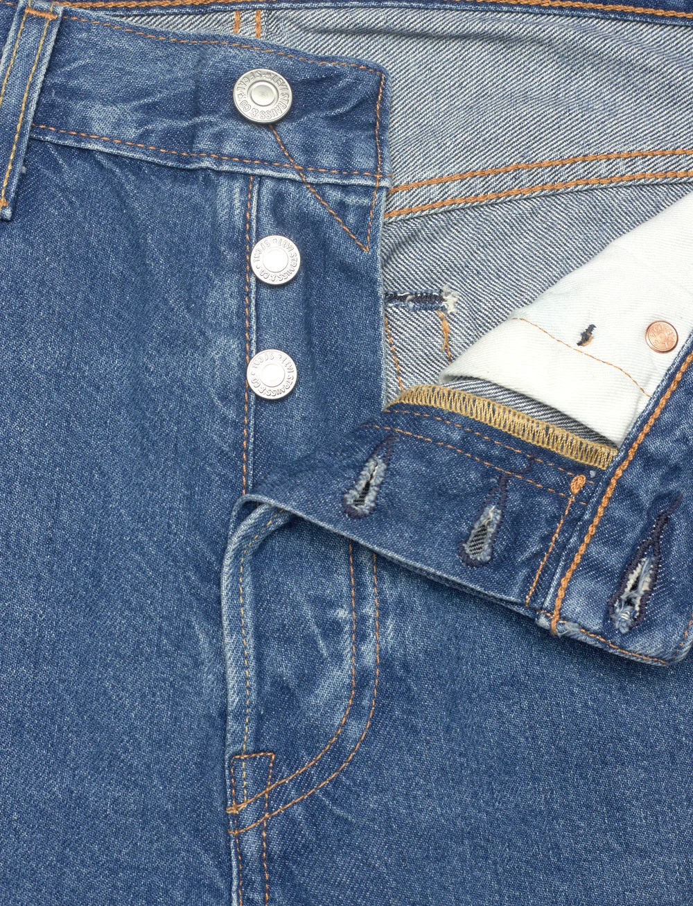 Levi's® - 501 LEVISORIGINAL WINDOW PANE - regular jeans - dark indigo - worn in - 5