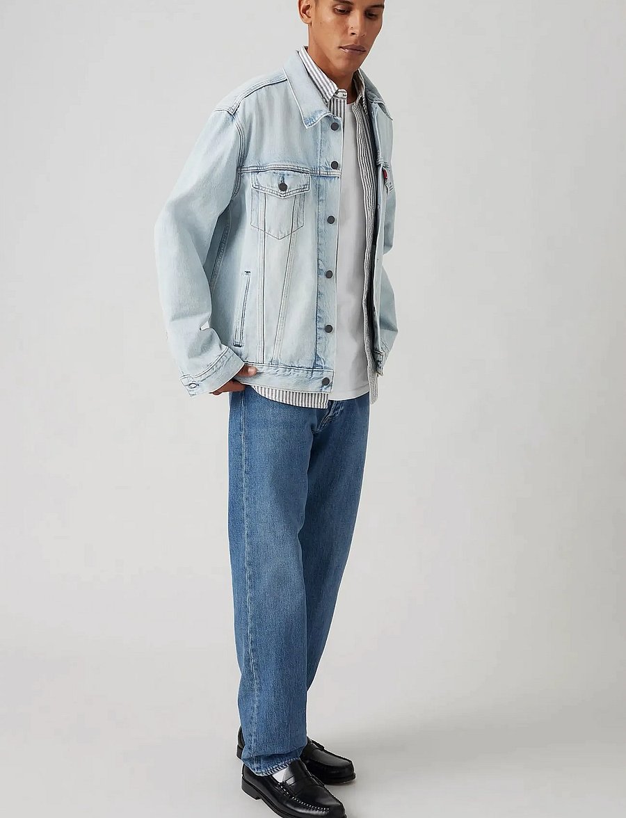 Levi's® - 501 LEVISORIGINAL NEVER SETTLE - med indigo - worn in - 0