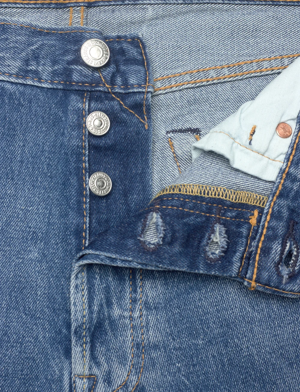 Levi's® - 501 LEVISORIGINAL NEVER SETTLE - regular jeans - med indigo - worn in - 5