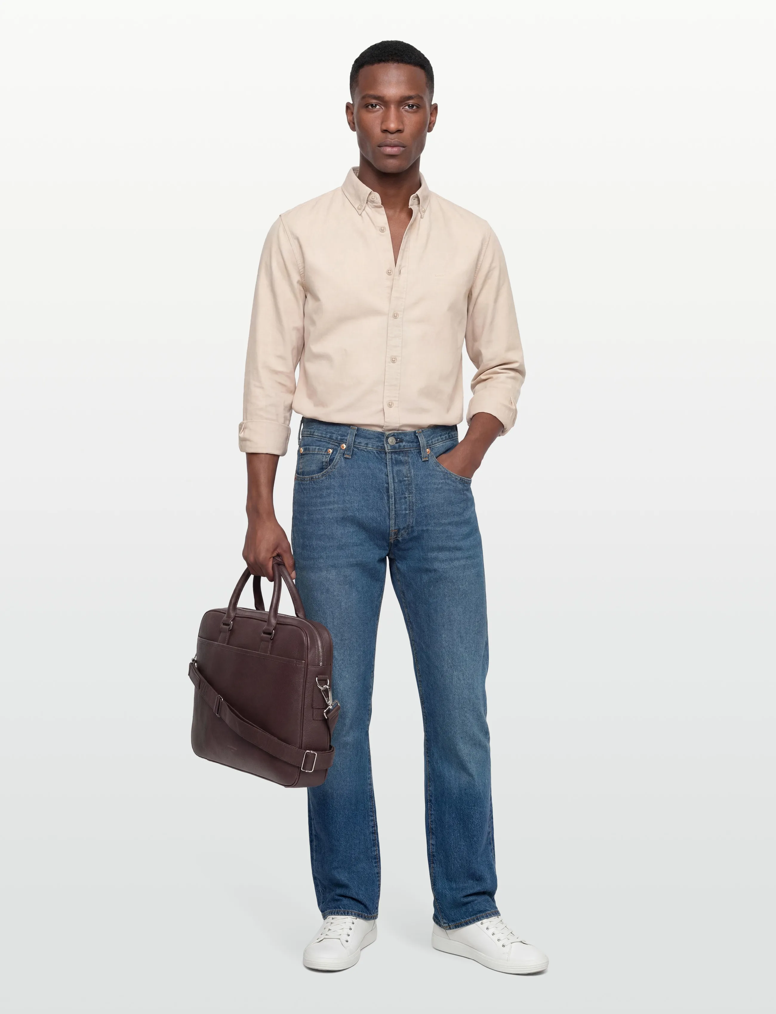 Levi's® 501 LEVISORIGINAL CASCADE LTWT - Nach Stil kaufen - MED INDIGO - WORN IN / blue