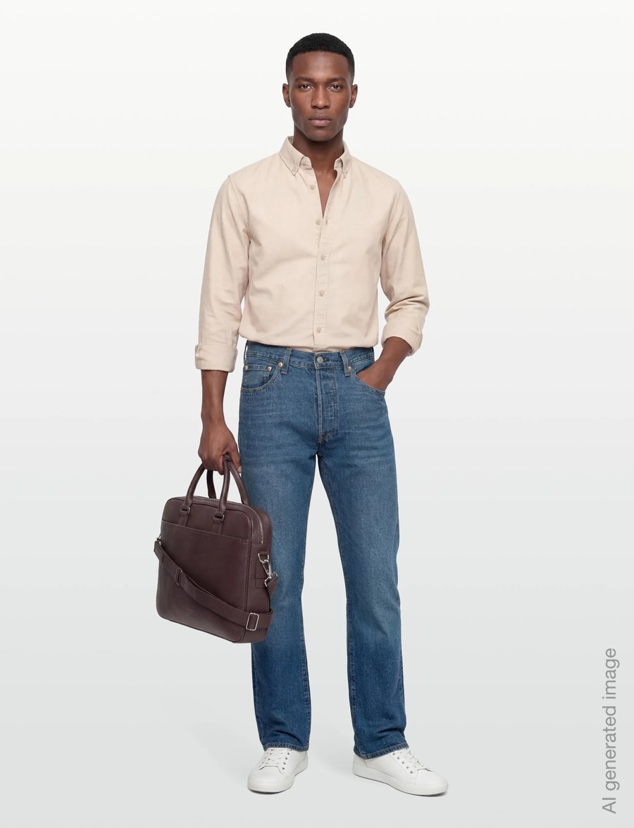 Levi's® - 501 LEVISORIGINAL CASCADE LTWT - regular jeans - med indigo - worn in - 0