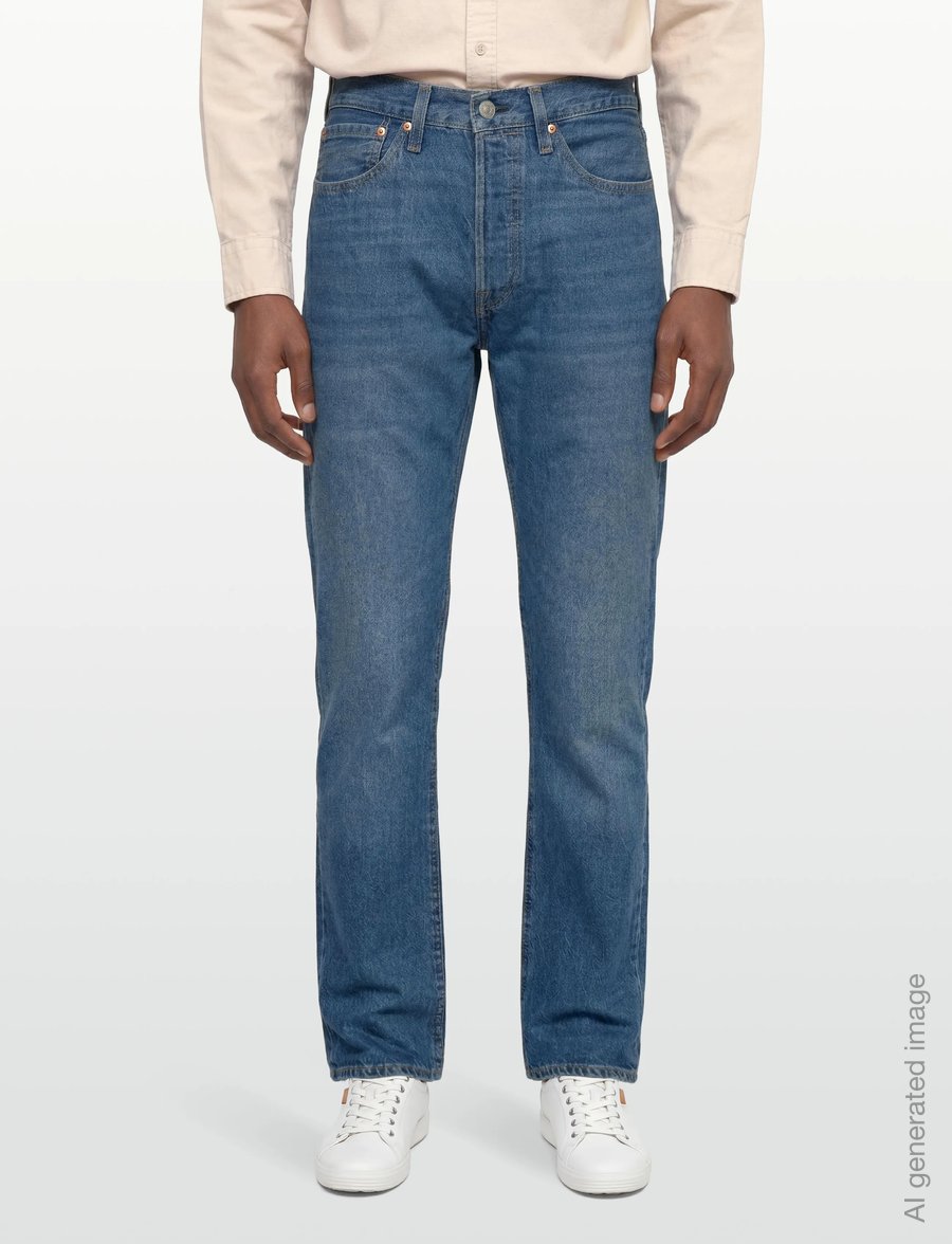 Levi's® - 501 LEVISORIGINAL CASCADE LTWT - regular jeans - med indigo - worn in - 3
