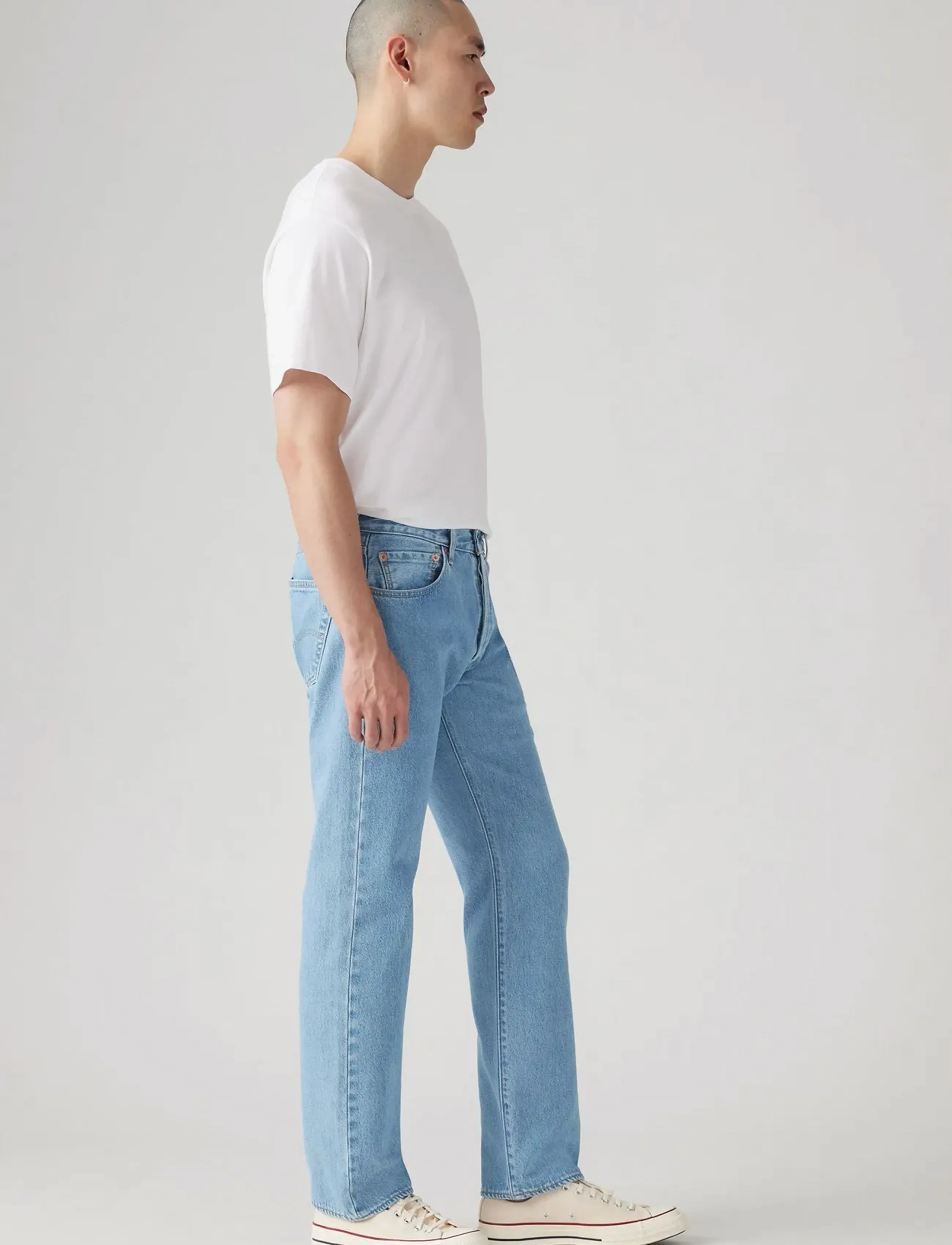 Levi's® - 501 LEVISORIGINAL FERRY BUILDI - spodnie & dżinsy - light indigo - worn in - 3