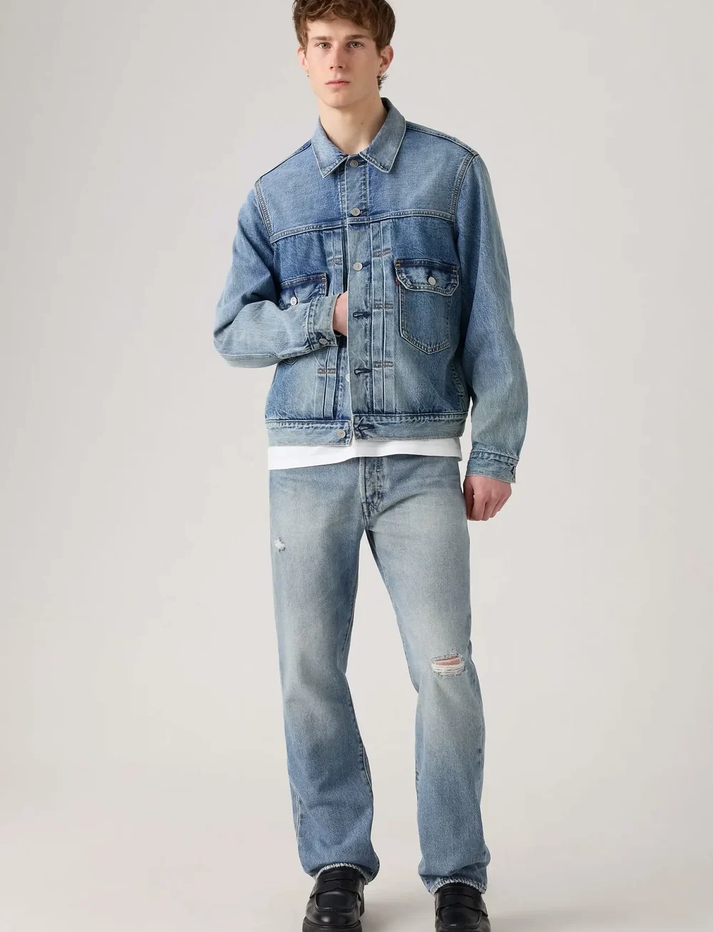 Levi's® - 501 LEVISORIGINAL DELANORE DX - regular jeans - med indigo - worn in - 0
