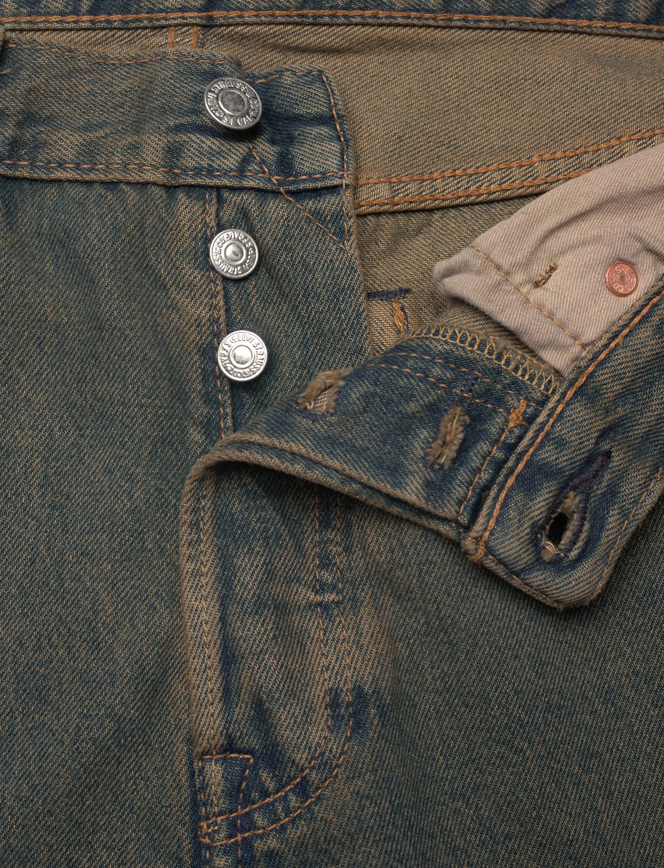 Levi's® - 501 LEVISORIGINAL SANDSLIDE OD - bukser & jeans - greens - 5