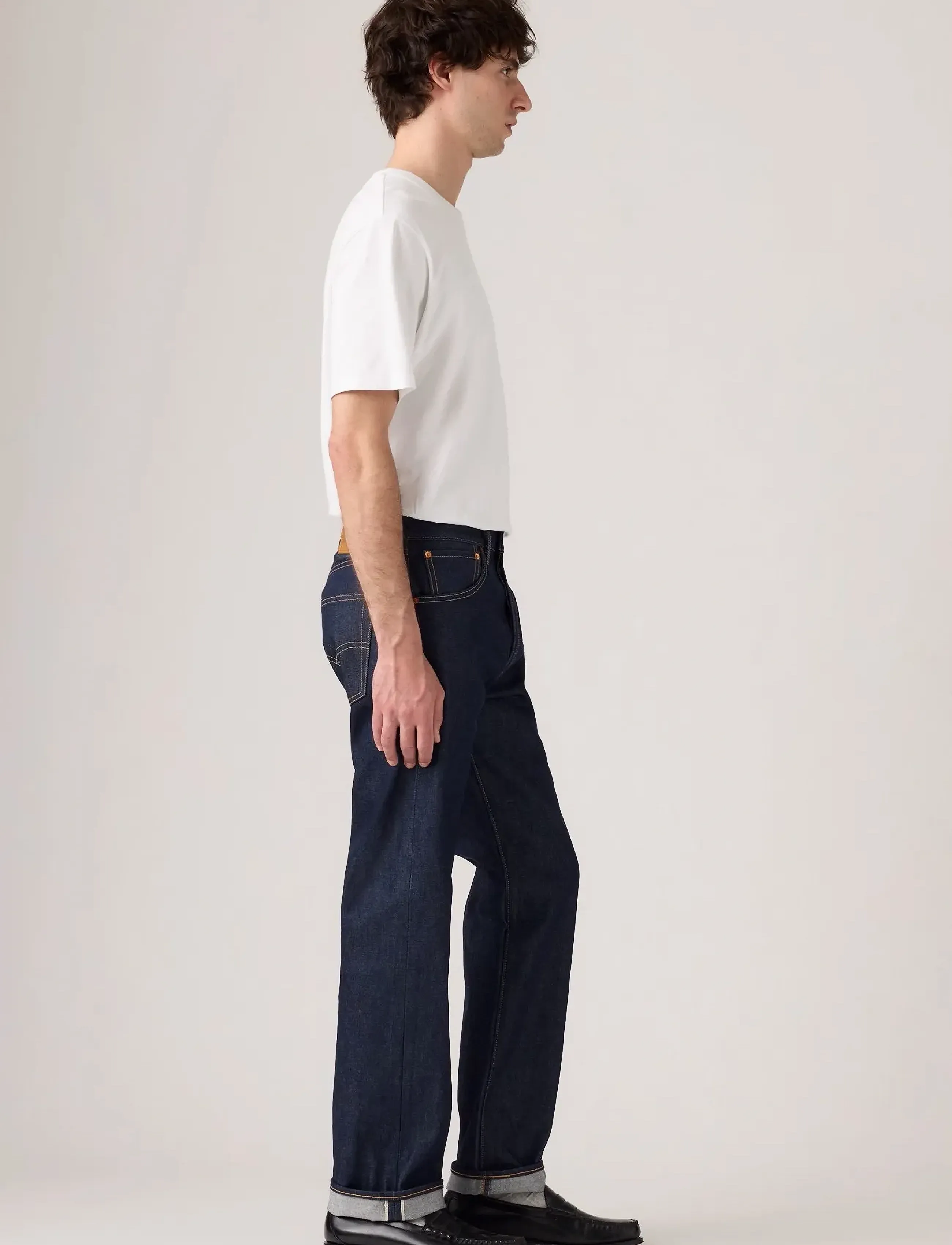 Levi's® - 501 LEVISORIGINAL HUDSON SELVE - tavalised teksad - med indigo - flat finish - 3