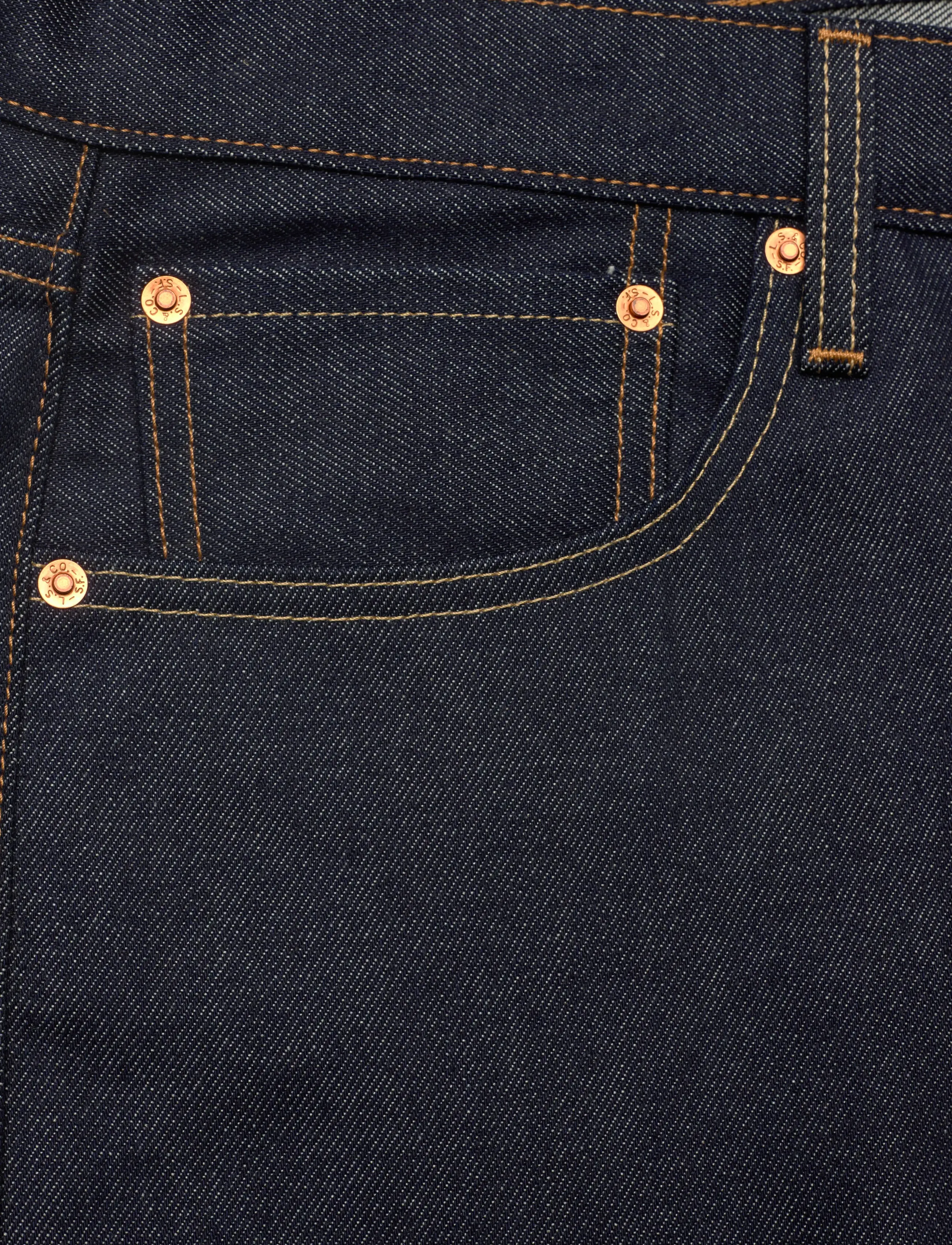 Levi's® - 501 LEVISORIGINAL HUDSON SELVE - tavalised teksad - med indigo - flat finish - 4