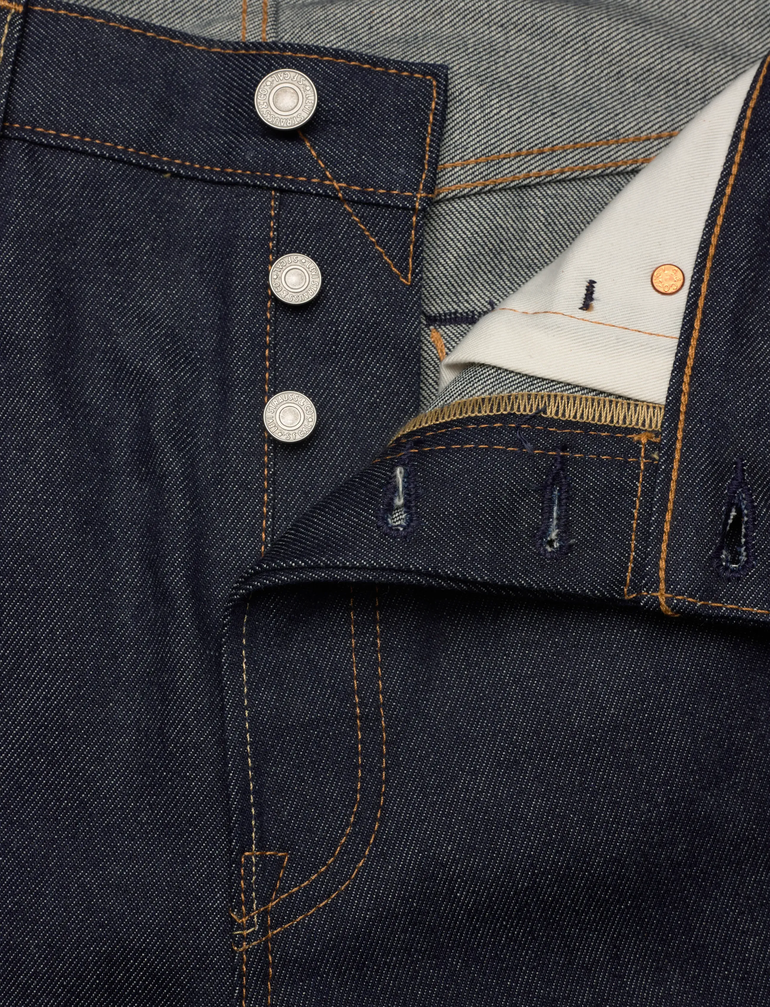 Levi's® - 501 LEVISORIGINAL HUDSON SELVE - regular jeans - med indigo - flat finish - 5