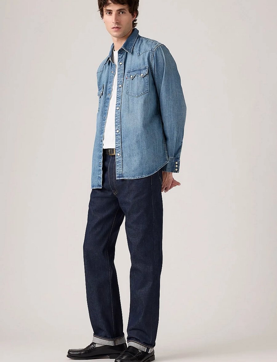 Levi's® - 501 LEVISORIGINAL HUDSON SELVE - klassikalised teksad - meed indigo - flat finish - 0