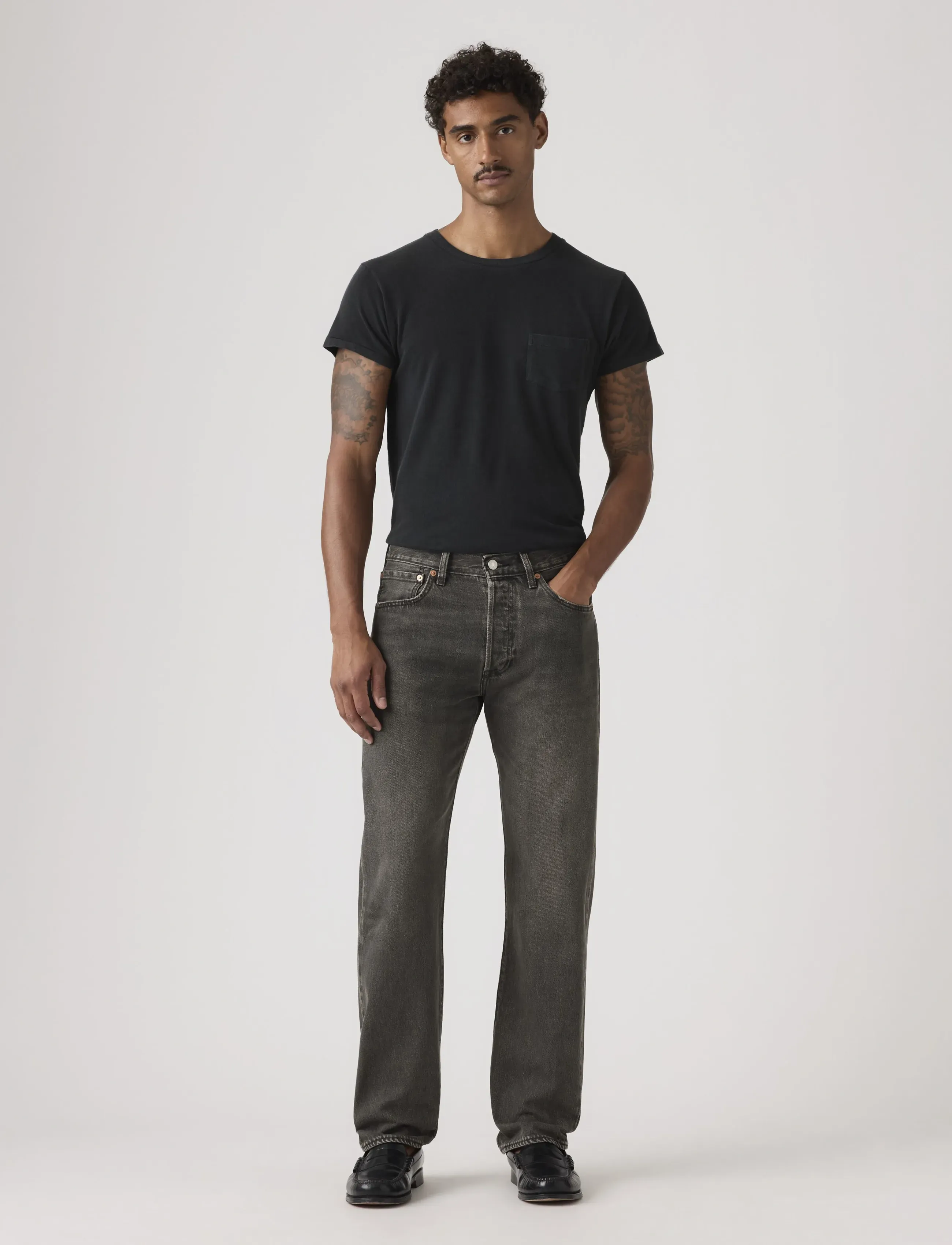 Levi's 501 Levisoriginal Oak Nights, Mænd, Lige Ben Jeans, Grå, Str: 30 x 32