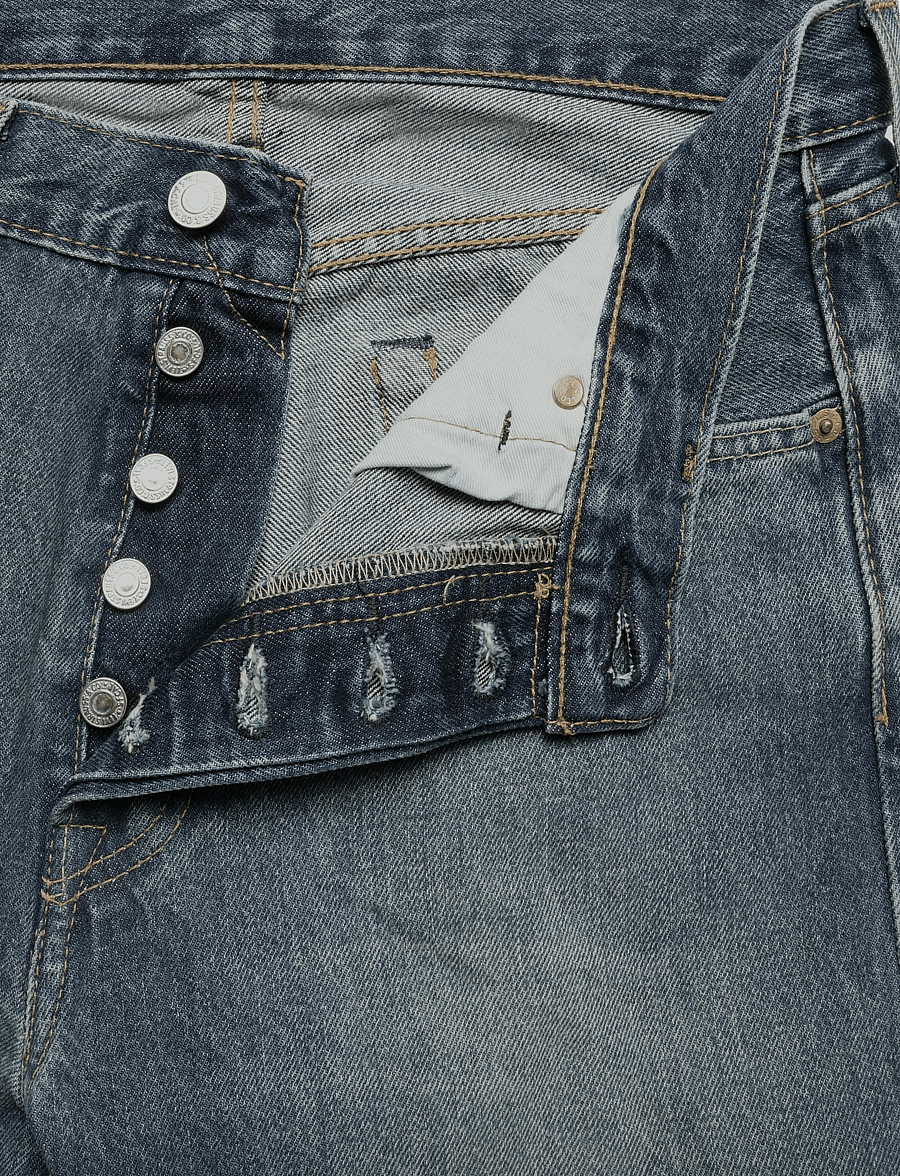 Levi's® - 501 LEVISORIGINAL A SOFT SPOT - regular jeans - dark indigo - worn in - 3