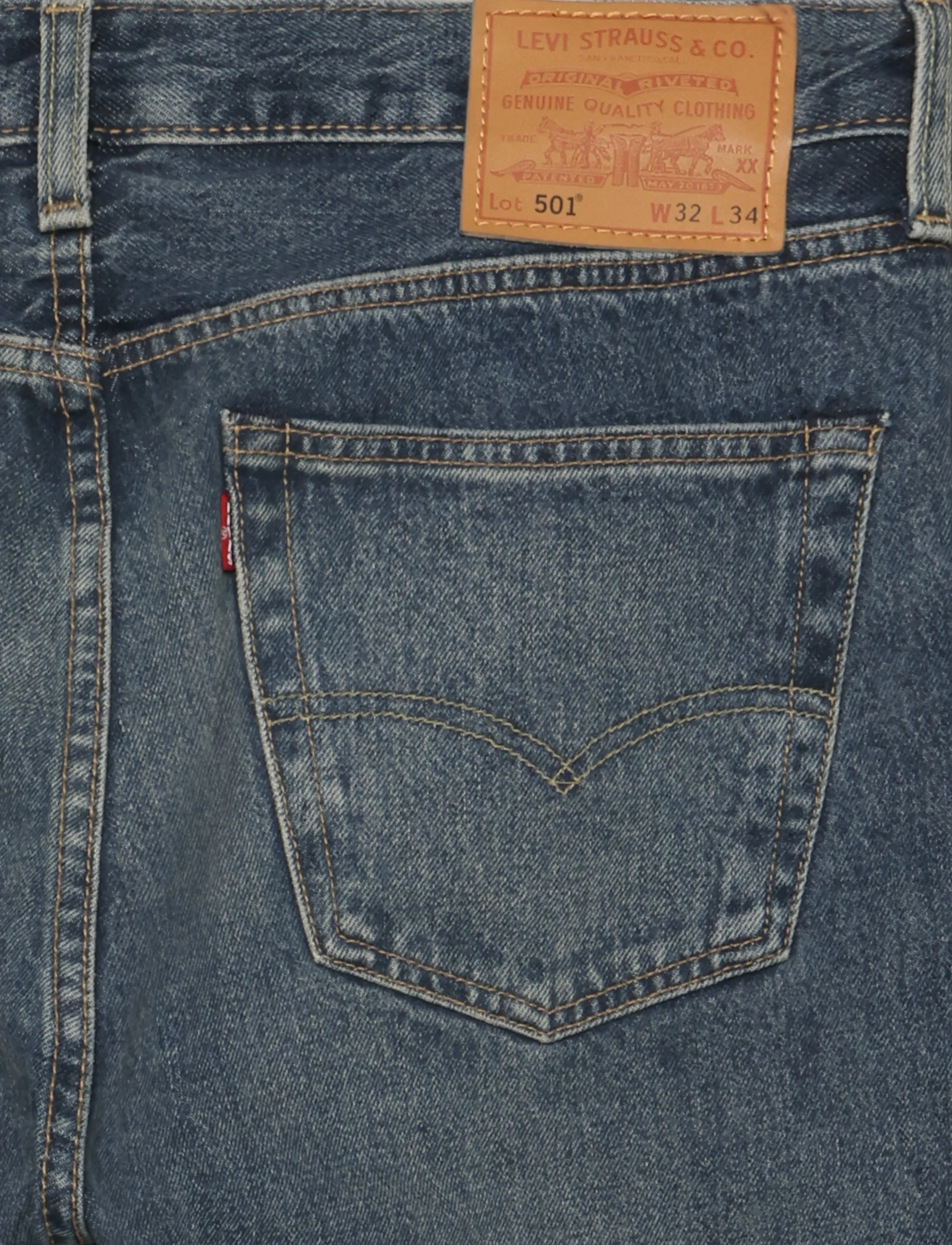 Levi's® - 501 LEVISORIGINAL A SOFT SPOT - regular jeans - dark indigo - worn in - 4