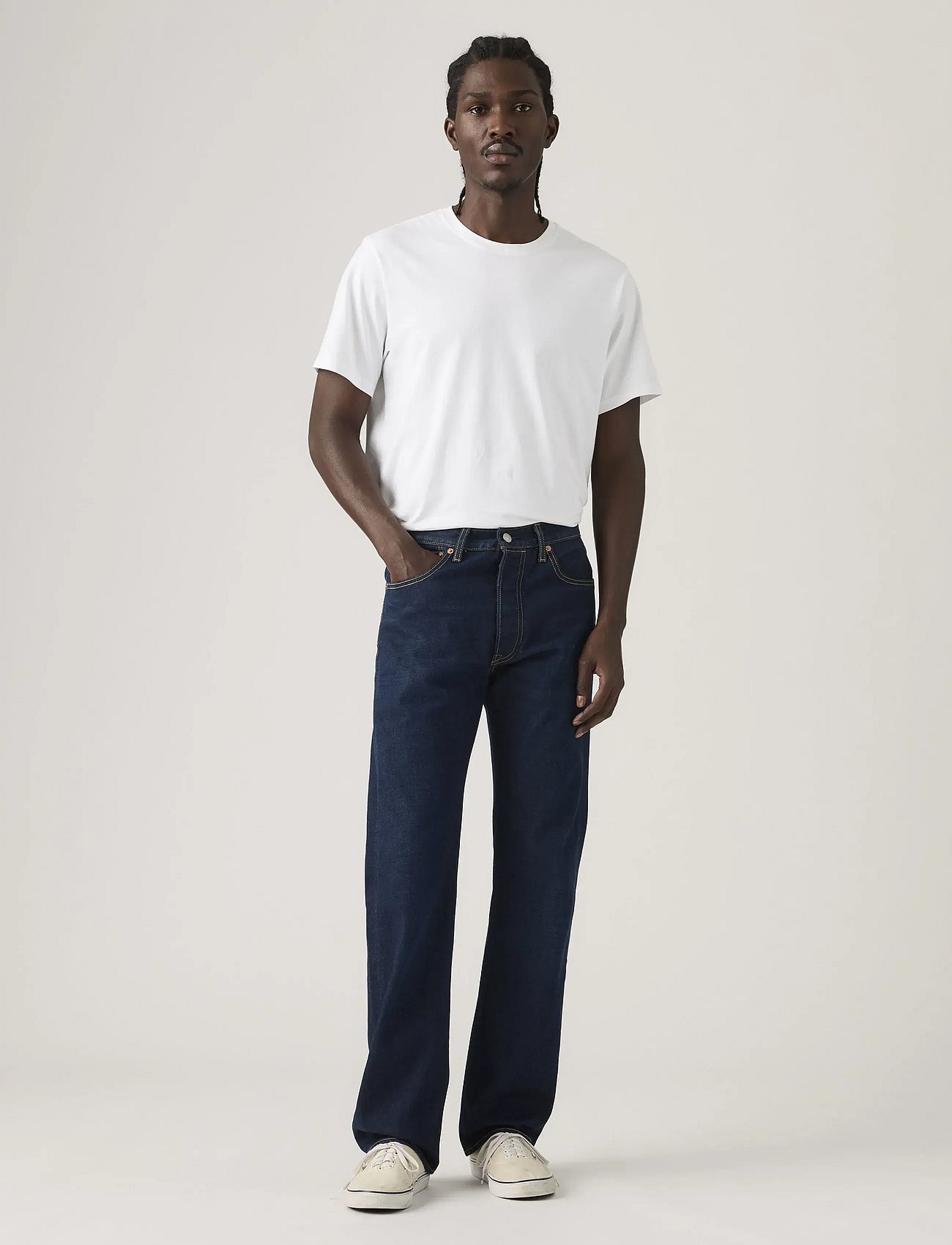 501 LEVISORIGINAL COME BACK HO - DARK INDIGO - WORN IN