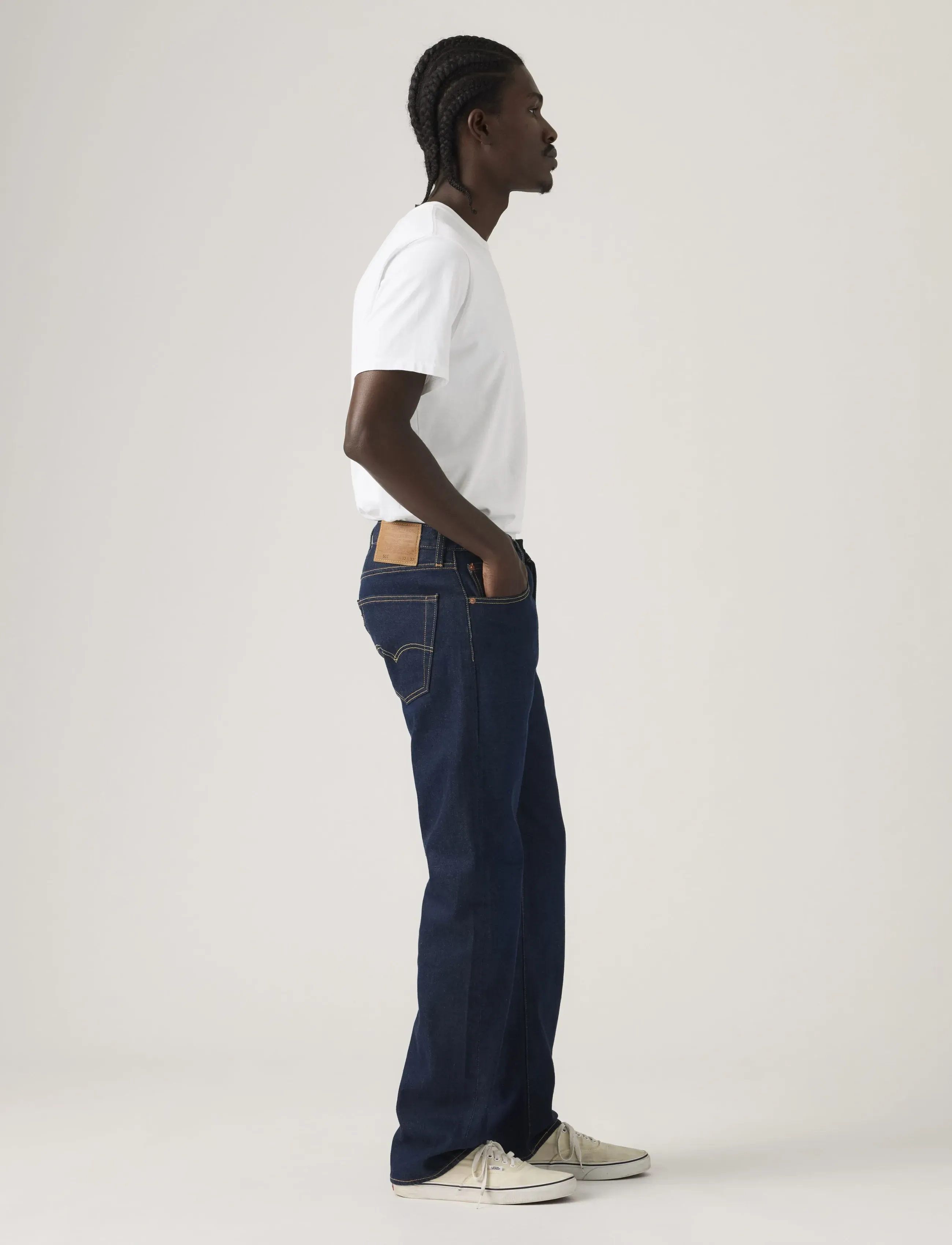 Levi's® - 501 LEVISORIGINAL COME BACK HO - dark indigo - worn in - 3