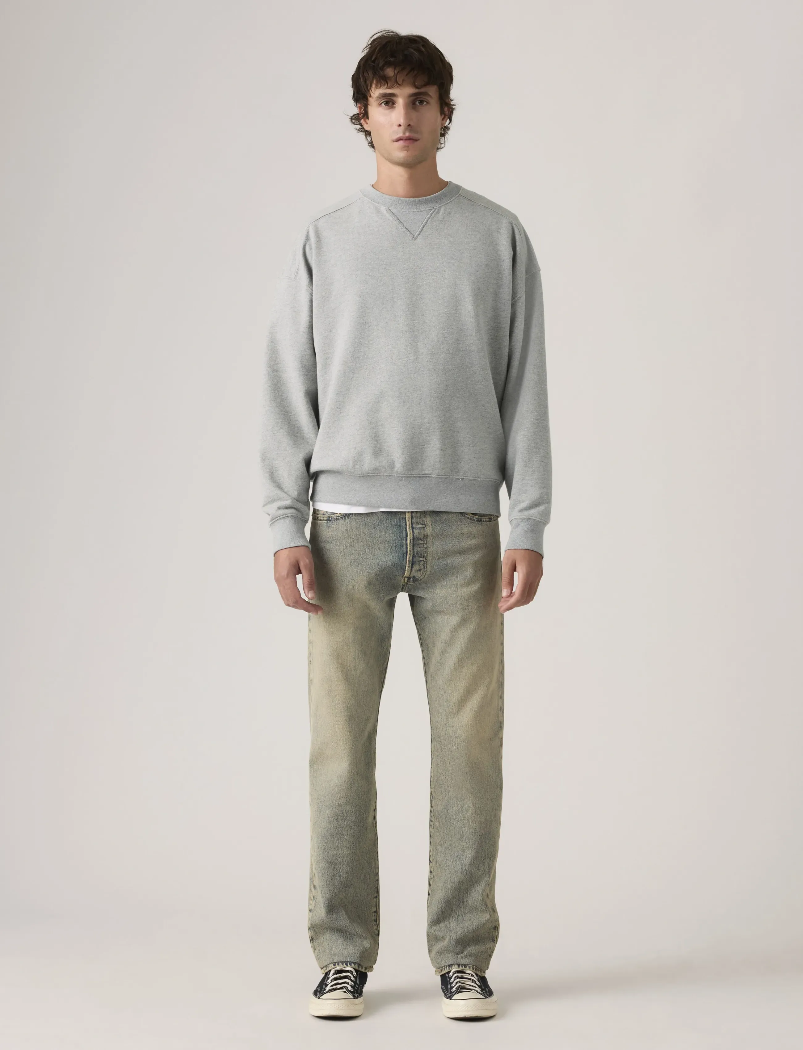 Levi's® 501 LEVISORIGINAL ALONG THE CO - Jeans - MED INDIGO - WORN IN / blue