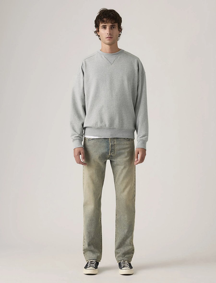 Levi's® - 501 LEVISORIGINAL ALONG THE CO - regular jeans - med indigo - worn in - 0