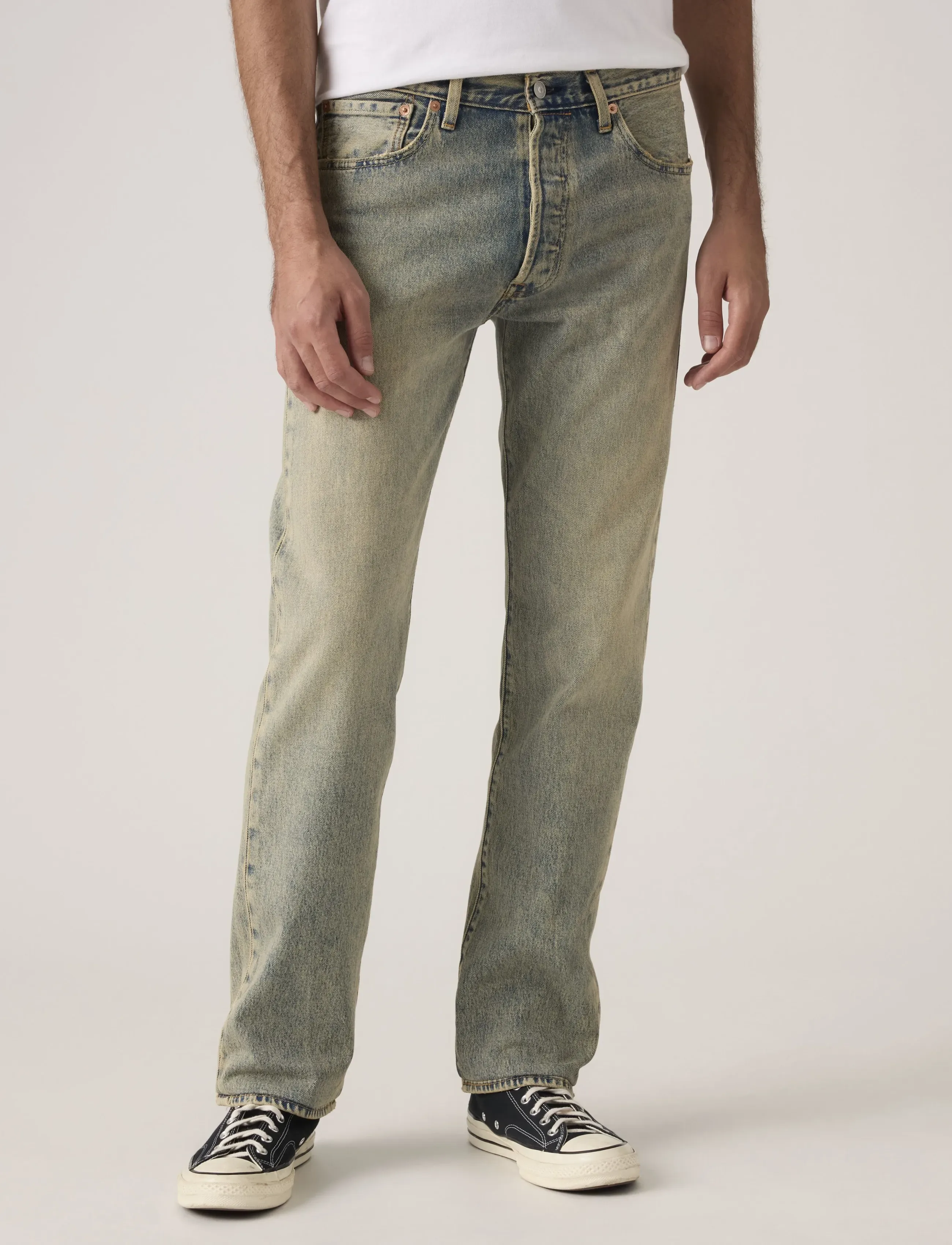 Levi's® - 501 LEVISORIGINAL ALONG THE CO - regular jeans - med indigo - worn in - 5