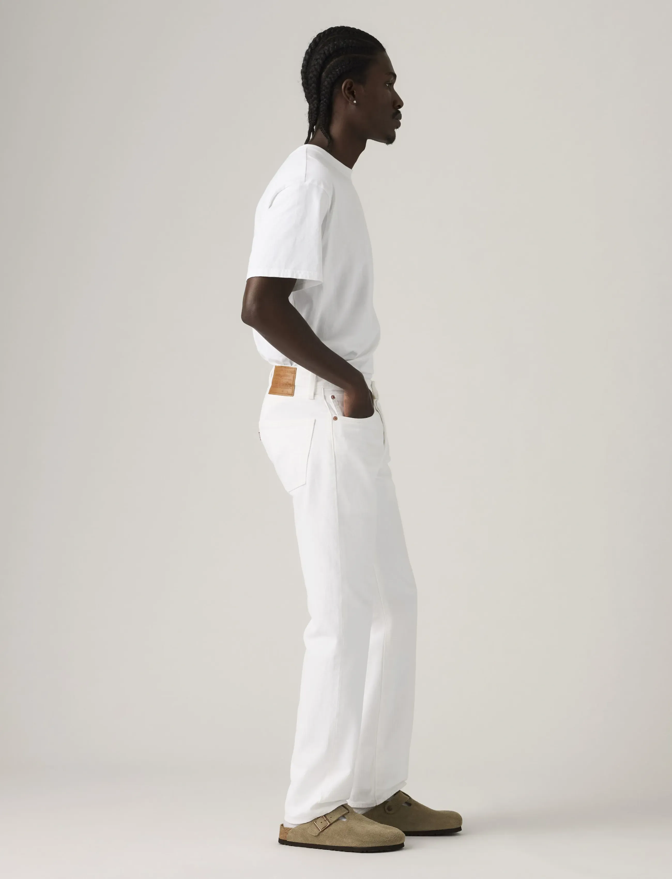 Levi's® - 501 LEVISORIGINAL CHILL WHITE - regular jeans - whites - 3