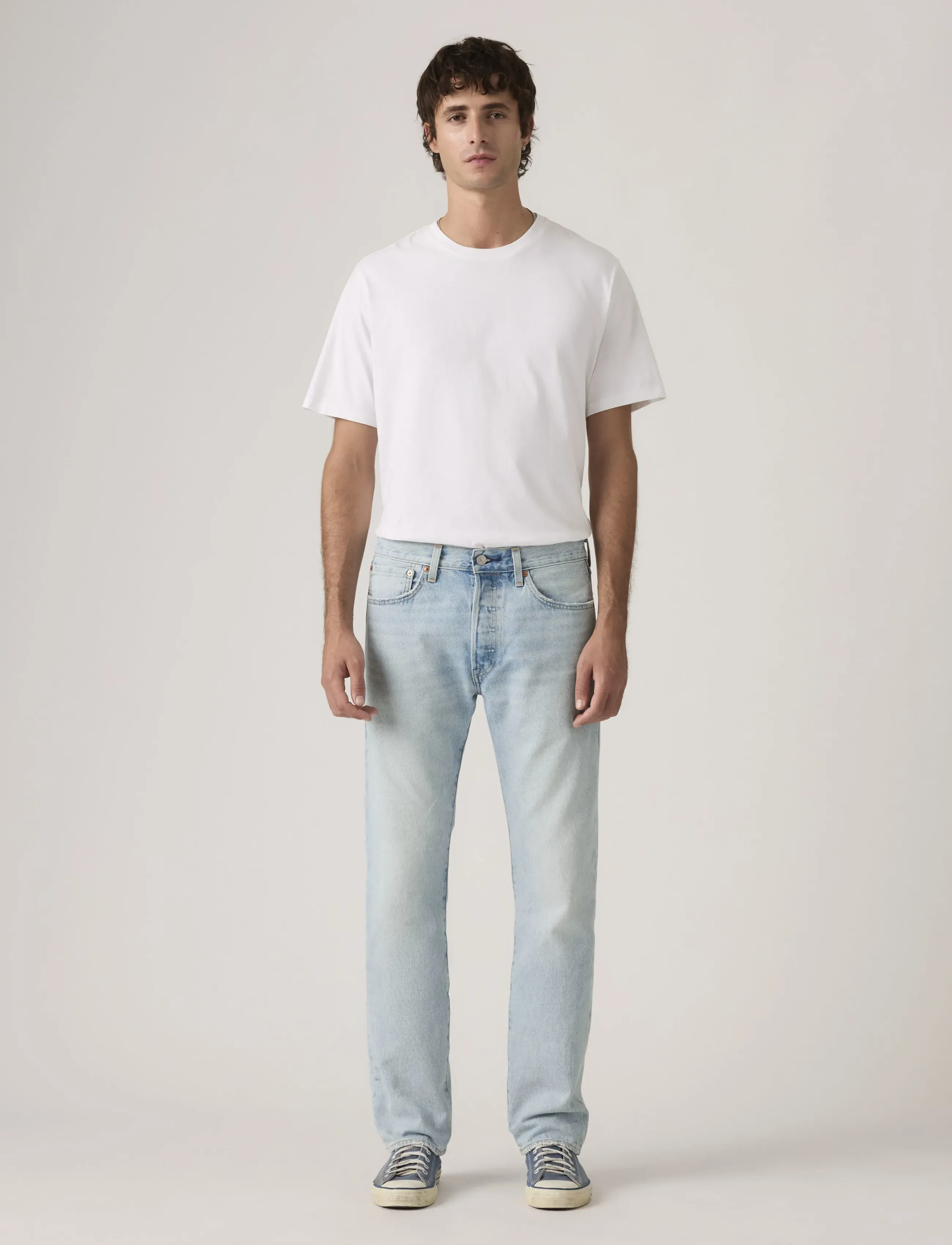 Levi's® 501 LEVISORIGINAL TEXAS RIDES - Regular jeans - LIGHT INDIGO - WORN IN / blue