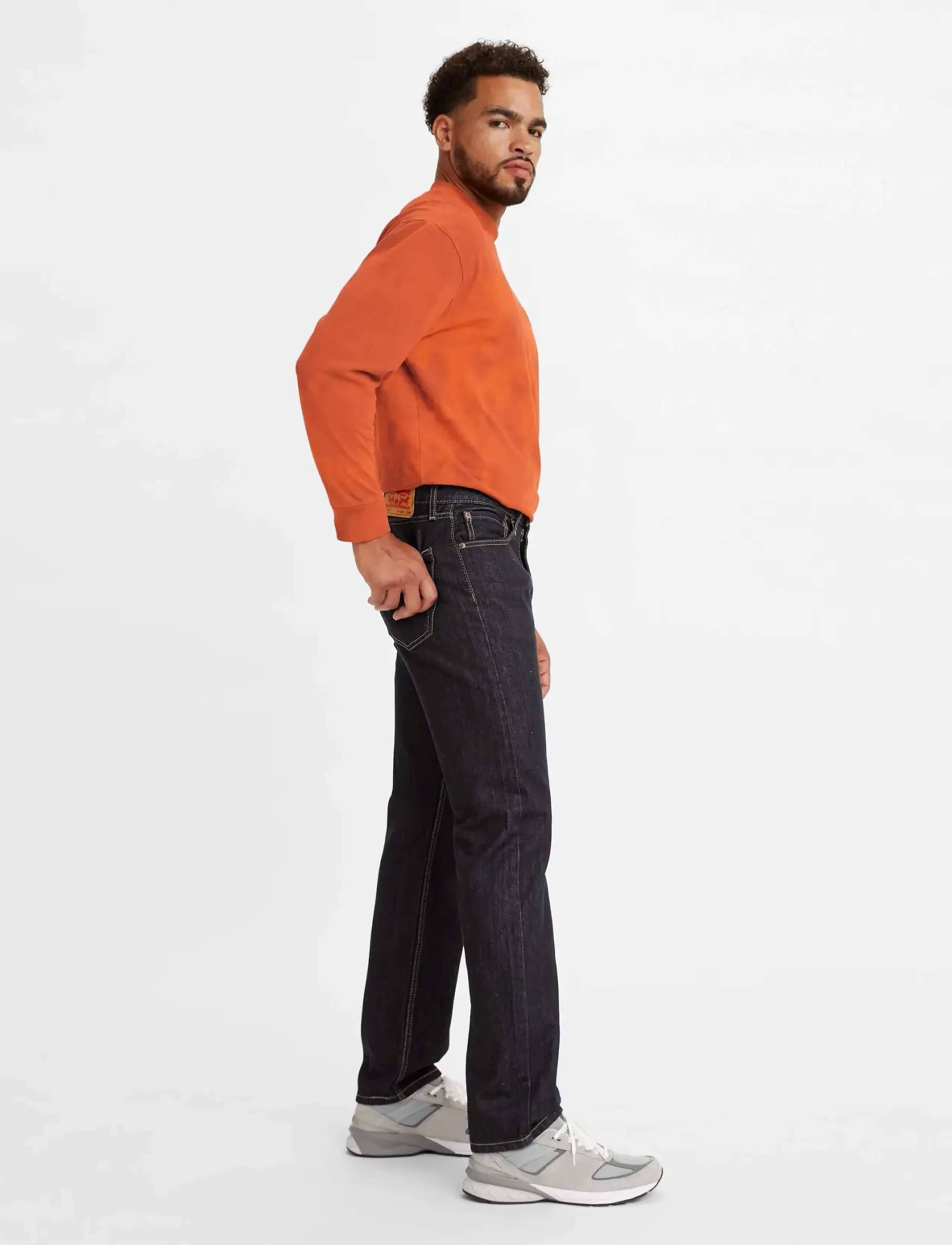 Levi's® - 505 REGULAR DARK RINSE - hosen & jeans - dark indigo - flat finish - 3