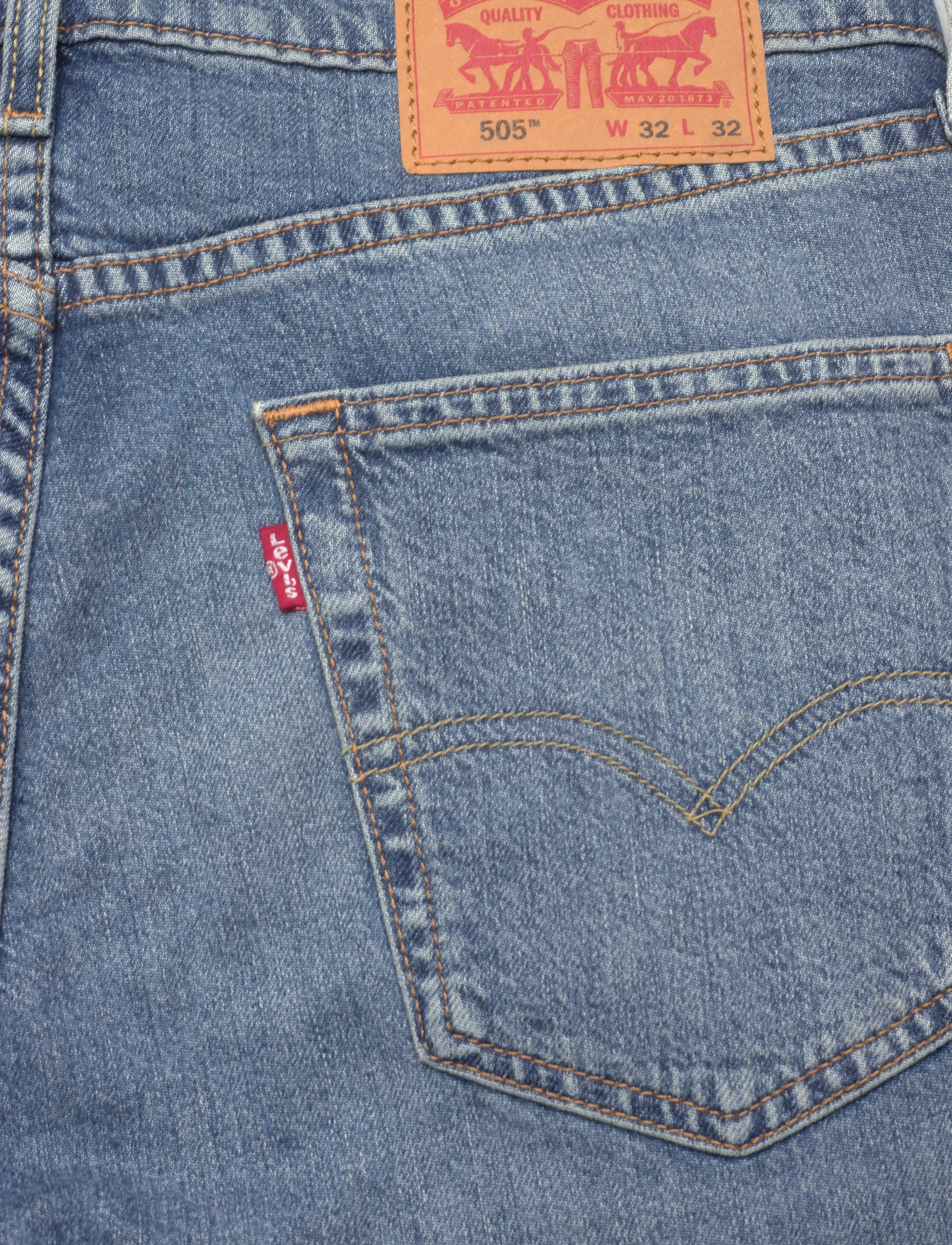 Levi's® - 505 REGULAR HATS OFF - hosen & jeans - med indigo - worn in - 5