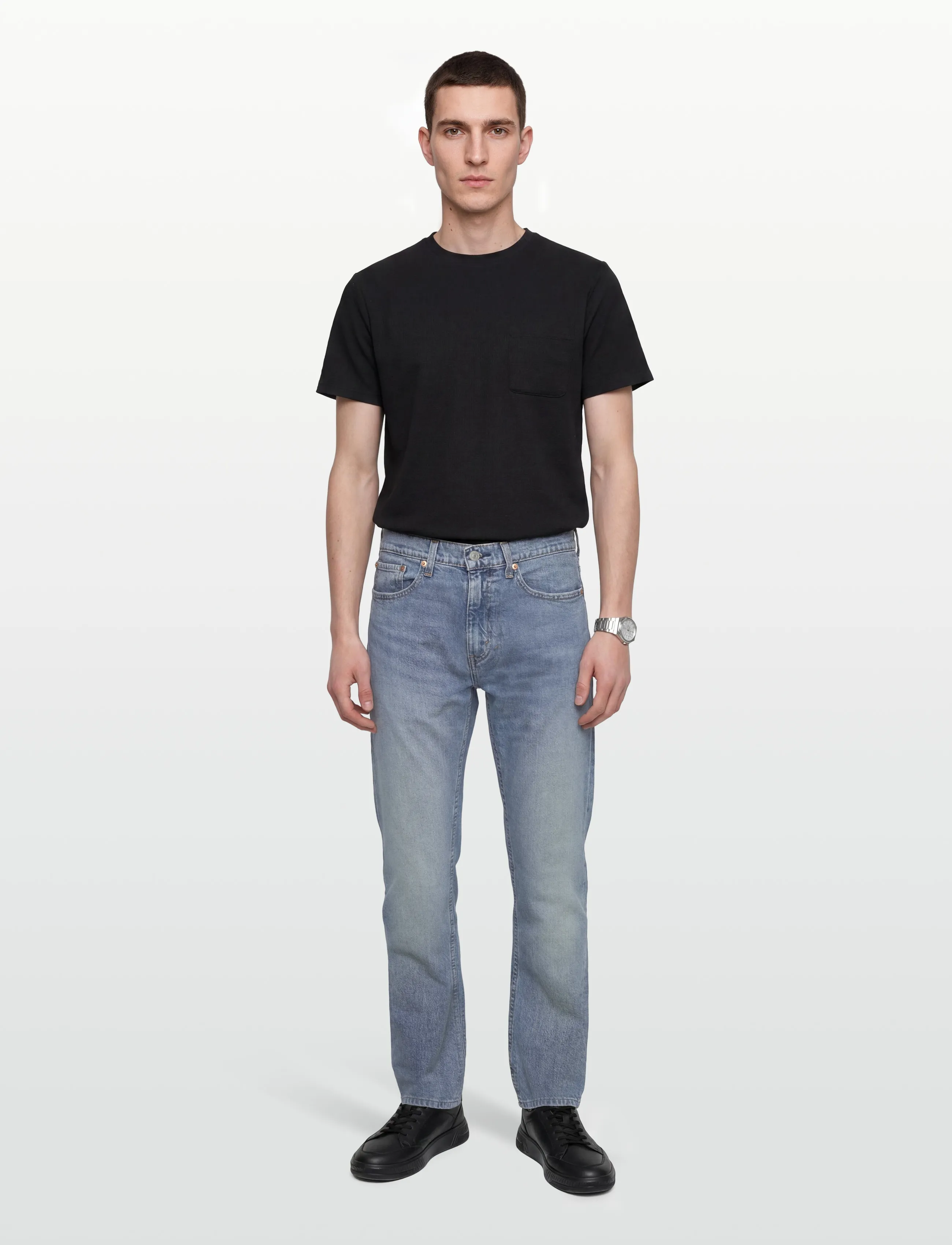 Levi's 505 Regular Hole In The Wall, 32 x 34, Blue, Jeans > Almindelige, Herre