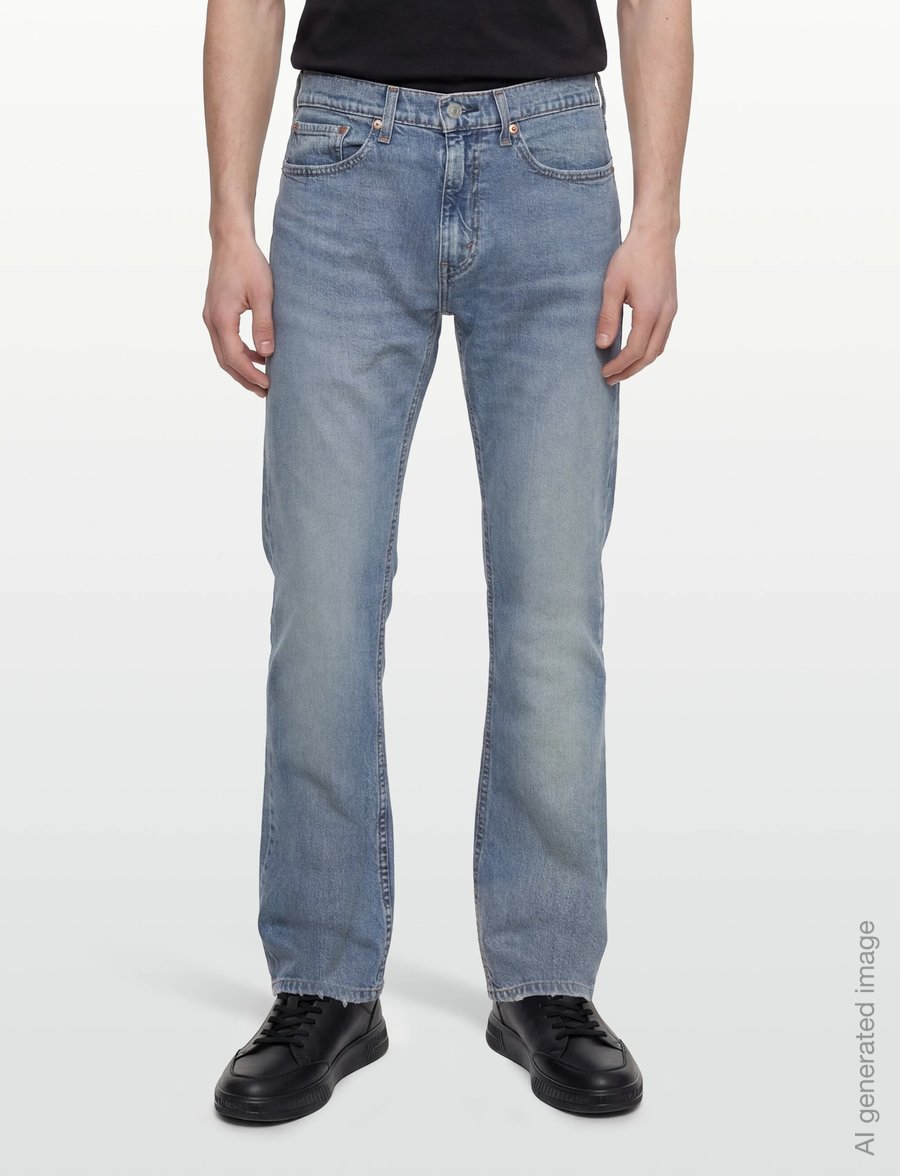 Levi's® - 505 REGULAR HOLE IN THE WALL - klassikalised teksad - med indigo - worn in - 3