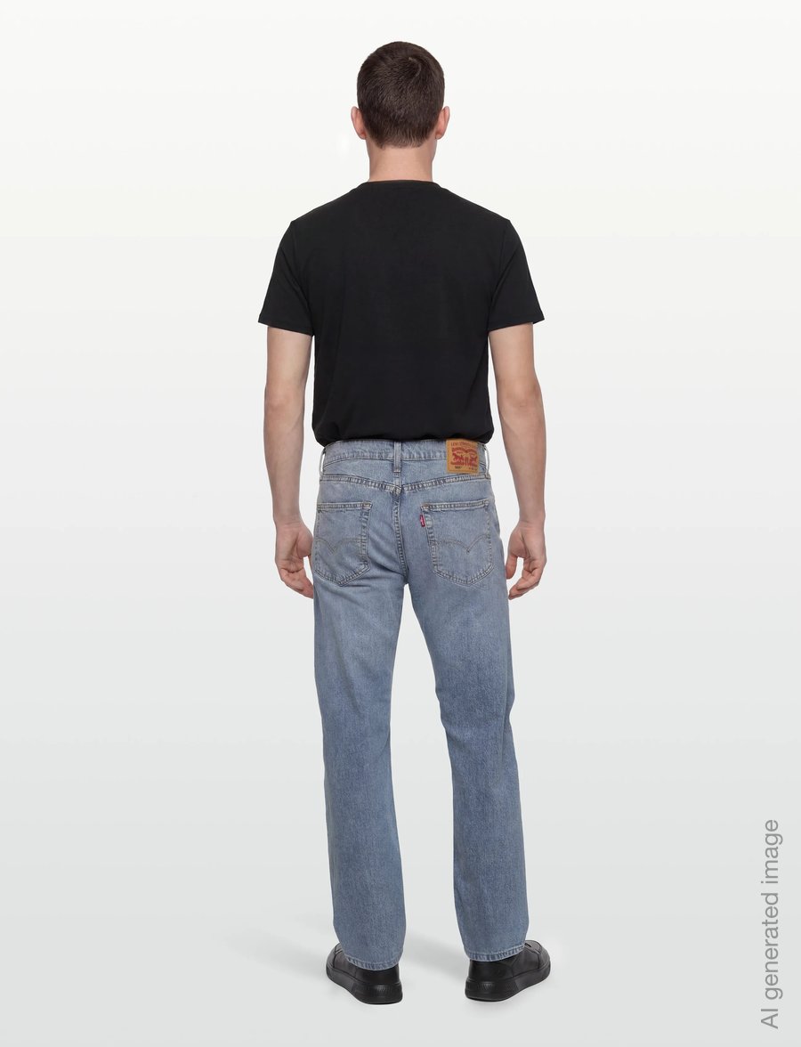 Levi's® - 505 REGULAR HOLE IN THE WALL - klassikalised teksad - med indigo - worn in - 4